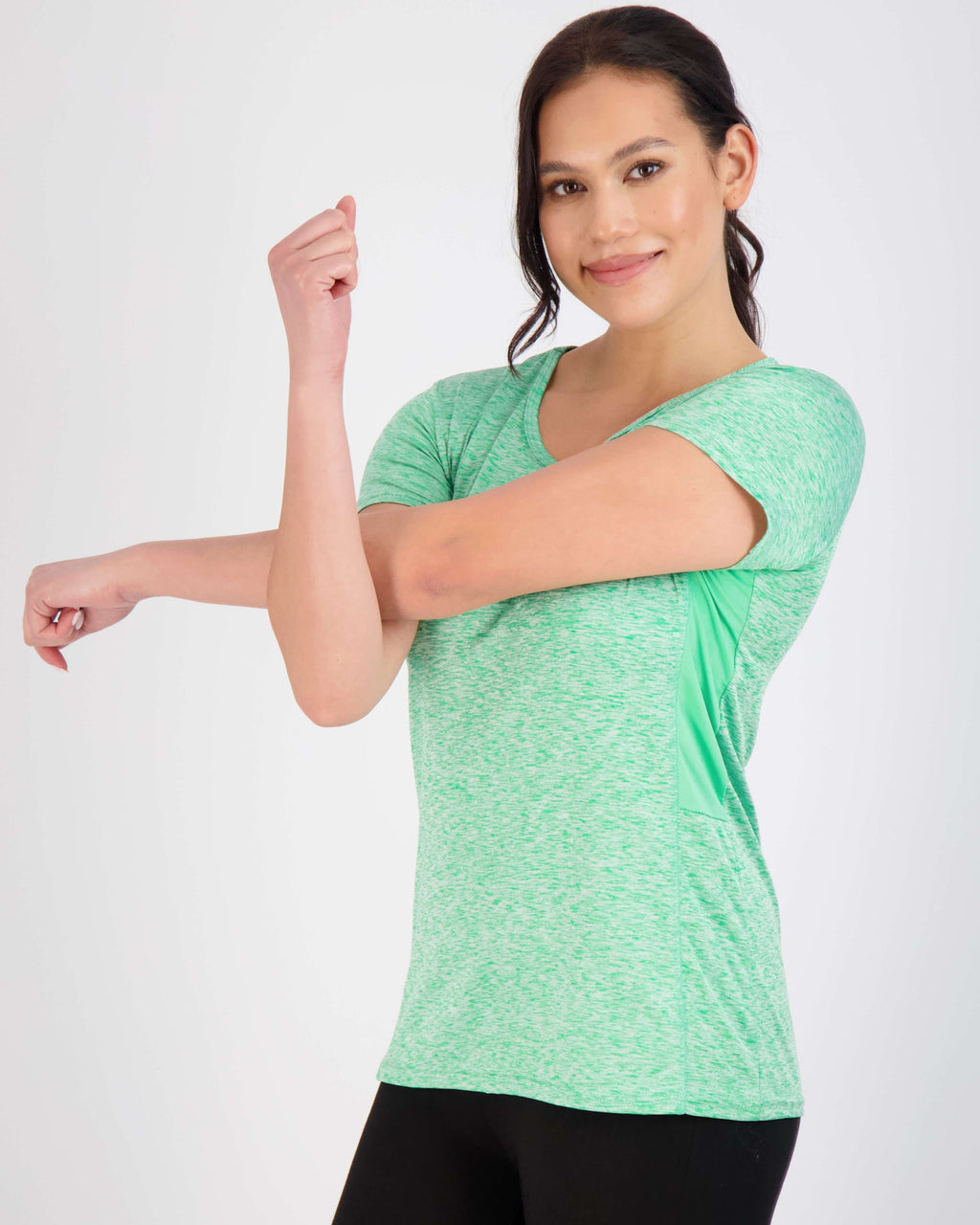 5 Pack: Womens Dry Fit Short-Sleeve Crew Neck Active T-Shirt