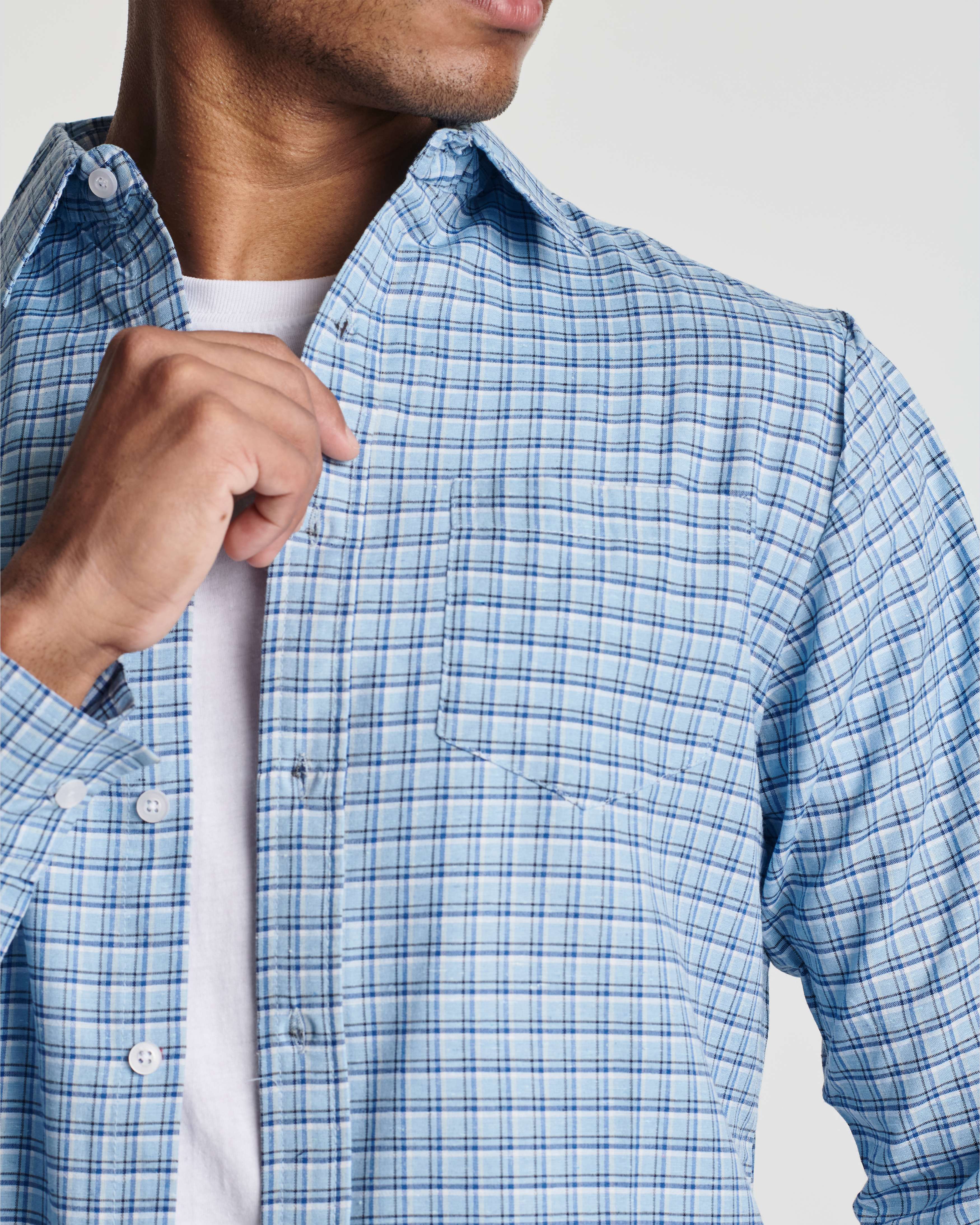 3 Pack: Men's Regular-Fit Long Sleeve Poplin Shirt (Available in Big & Tall)