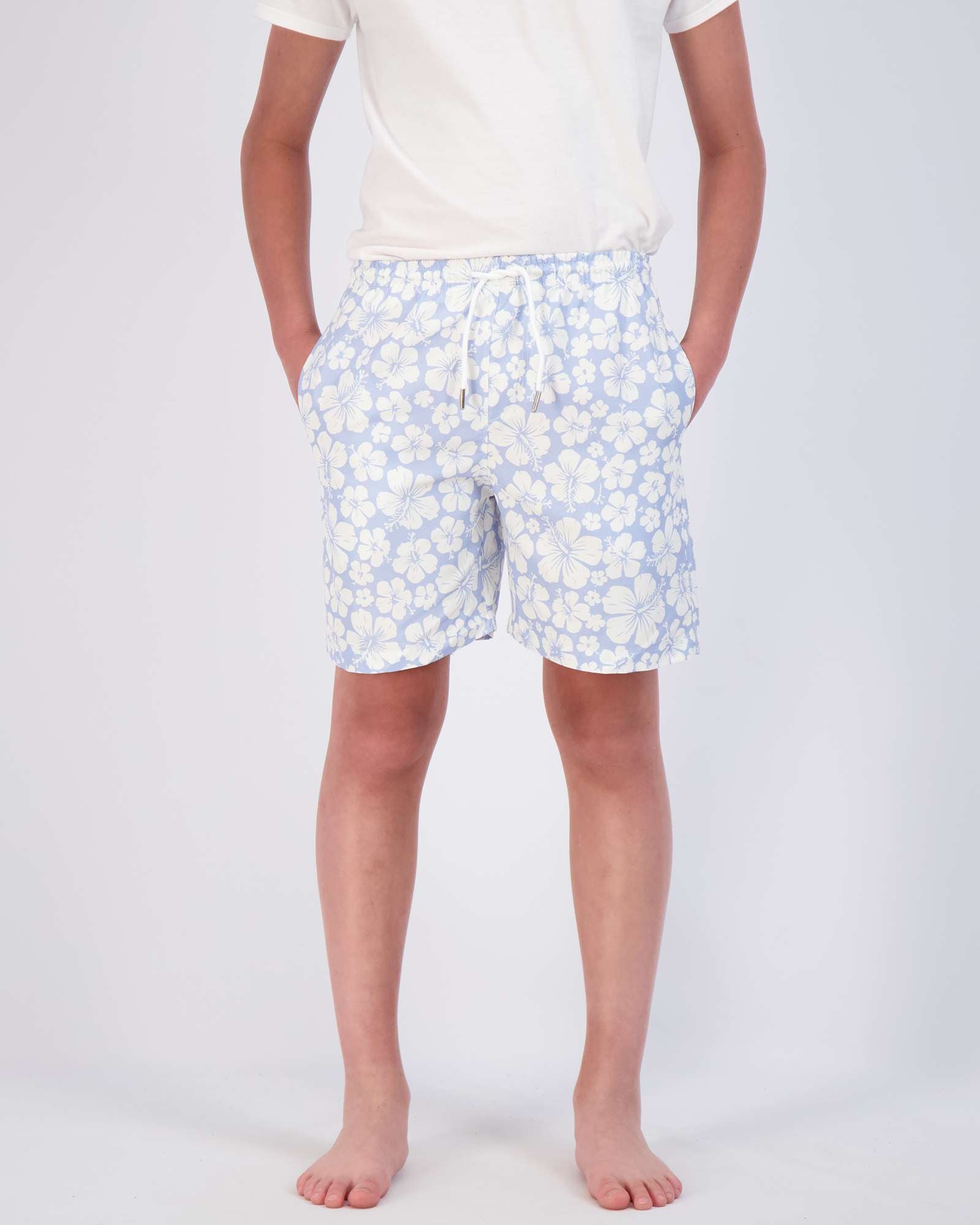 3 Pack: Boys' Swim Board Shorts with Drawstring