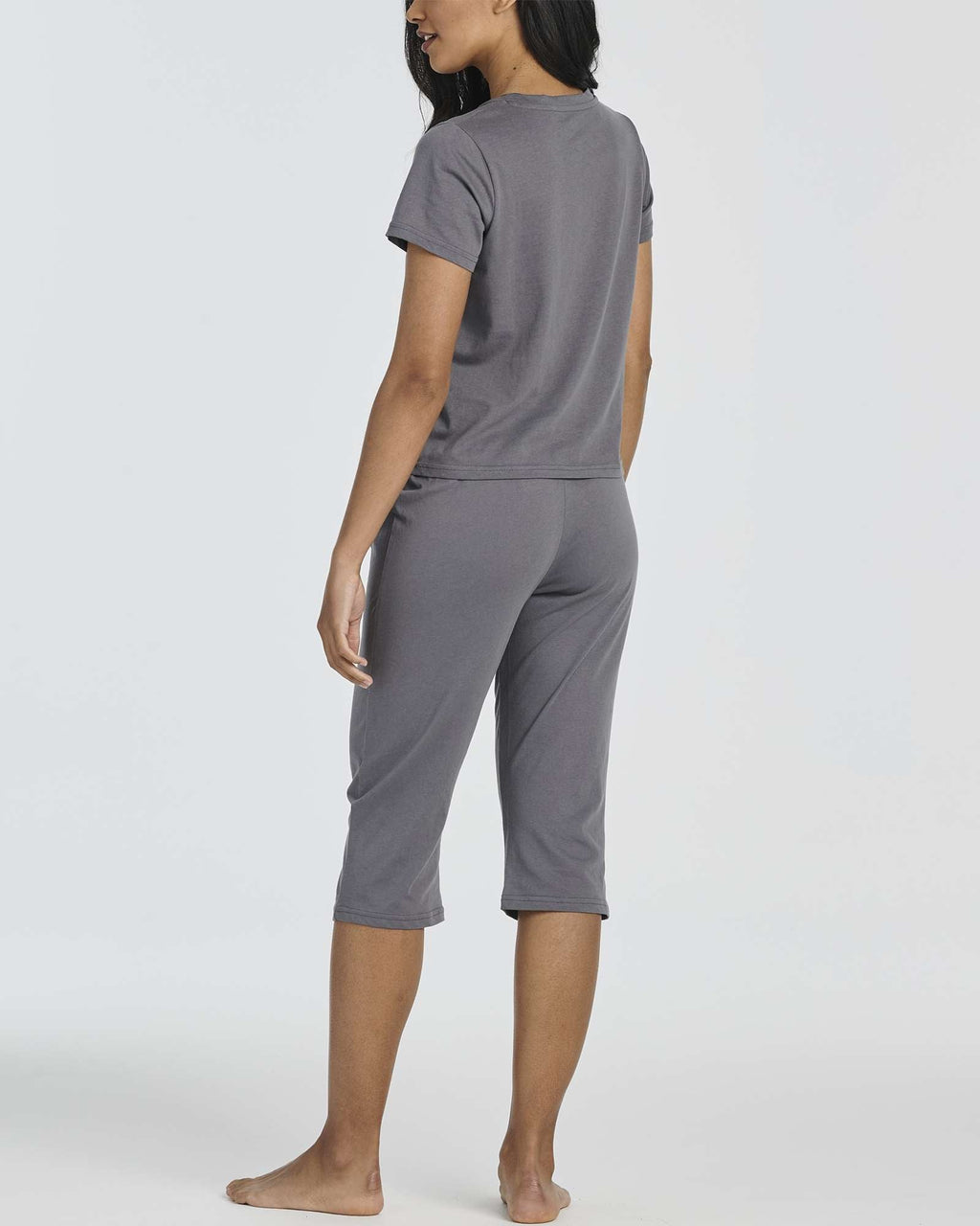 2 Pack: Women's Cotton Pajamas with Capri Pants