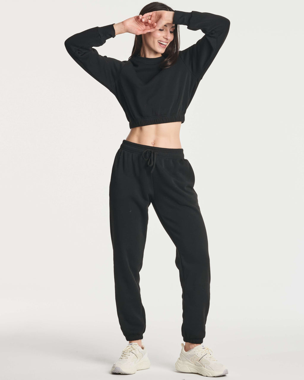 3 Pack: Women's Fleece Cropped Sweatshirt (Available in Plus Size)