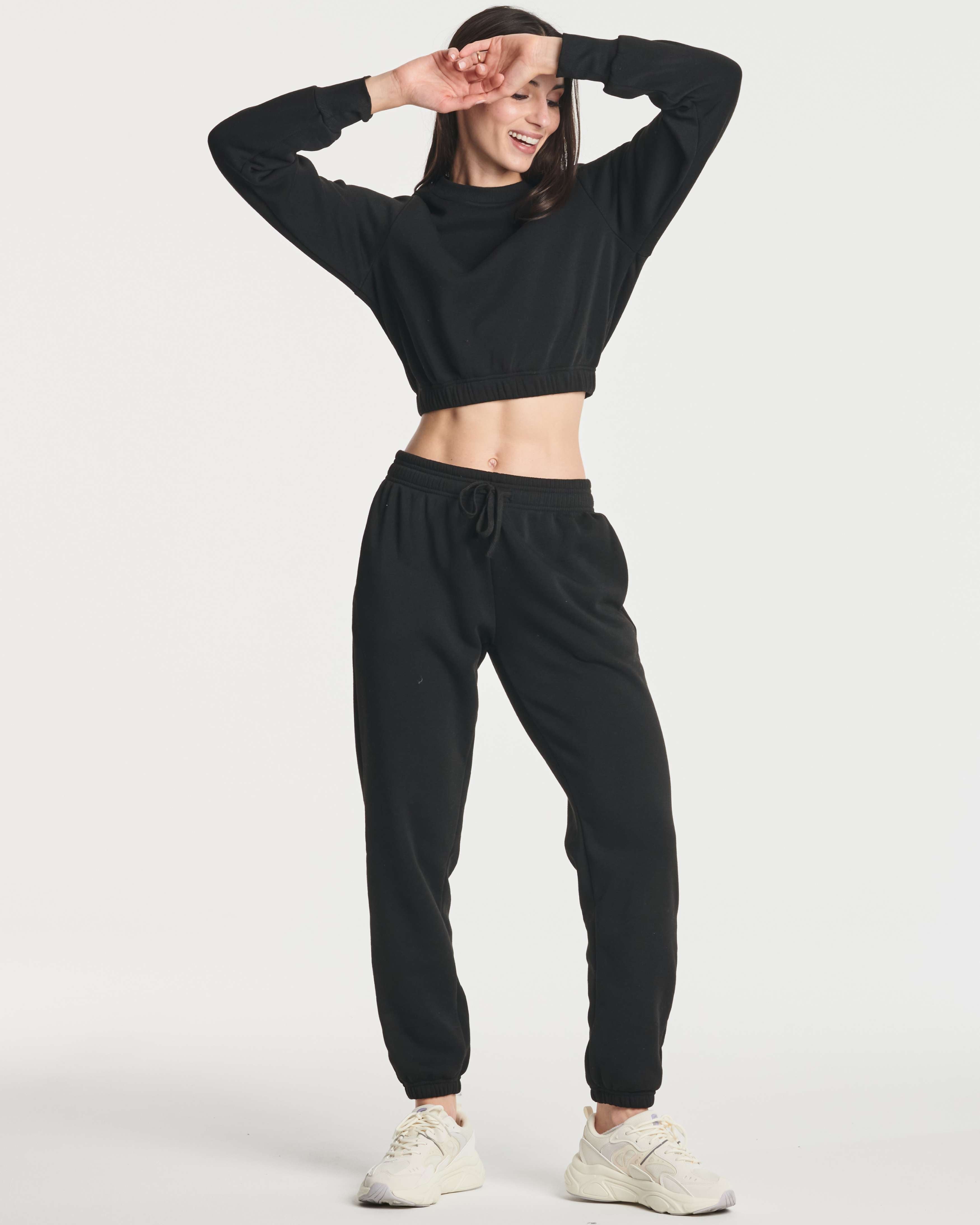 3 Pack: Women's Fleece Cropped Sweatshirt (Available in Plus Size)