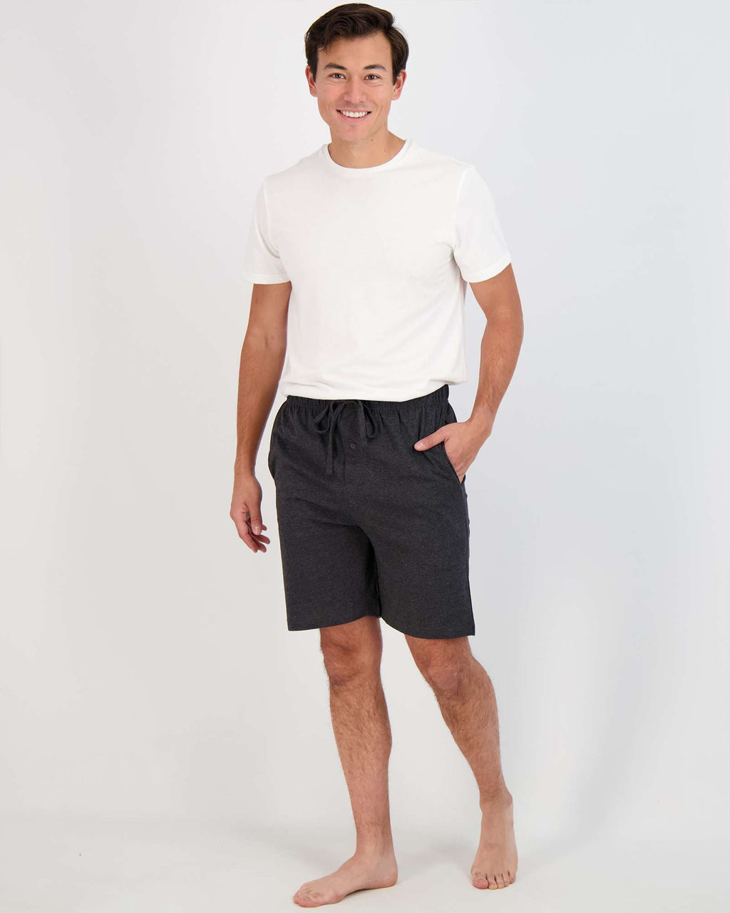 3 Pack:Mens Cotton Sleep Pajama Lounge Shorts