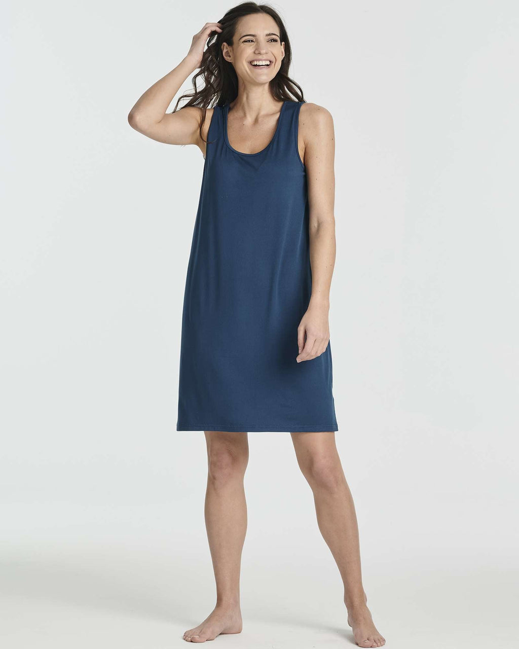 3 Pack: Women's Scoop Neck Sleeveless Nightgown