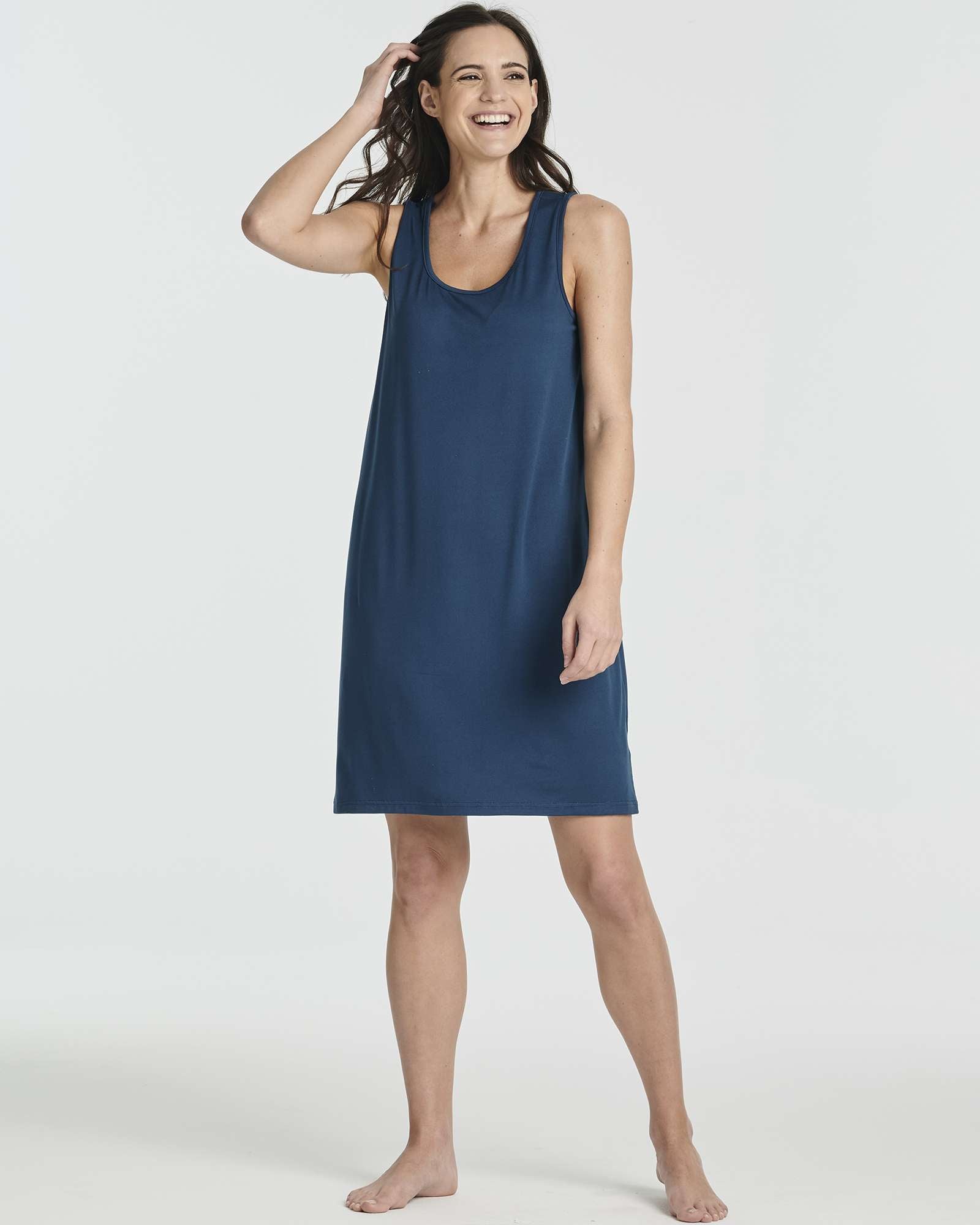 3 Pack: Women's Scoop Neck Sleeveless Nightgown