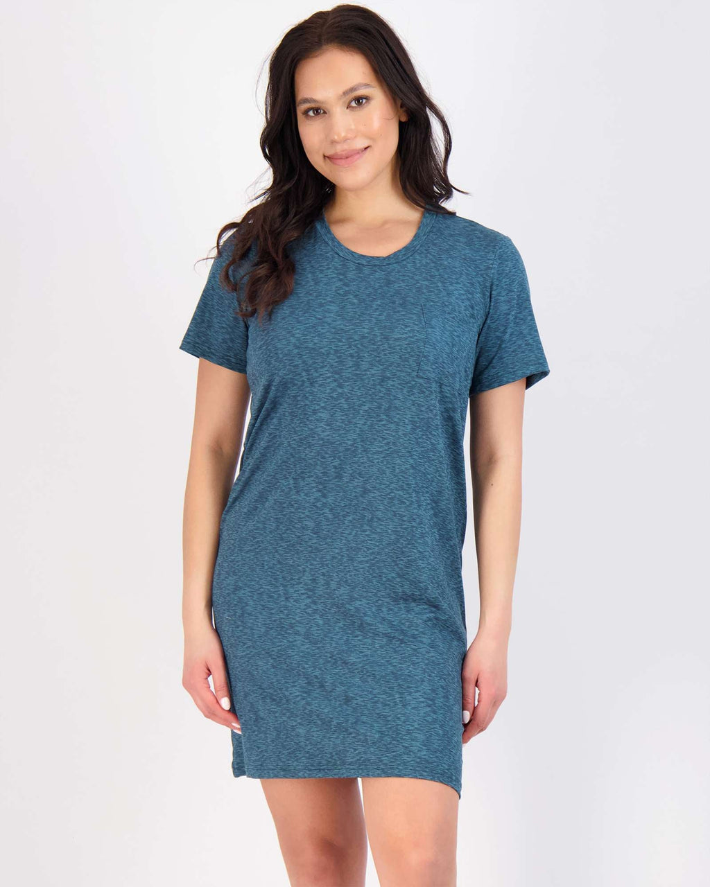 3 Pack: Womens Short-Sleeve Ultra-Soft Nightshirt Sleep Dress