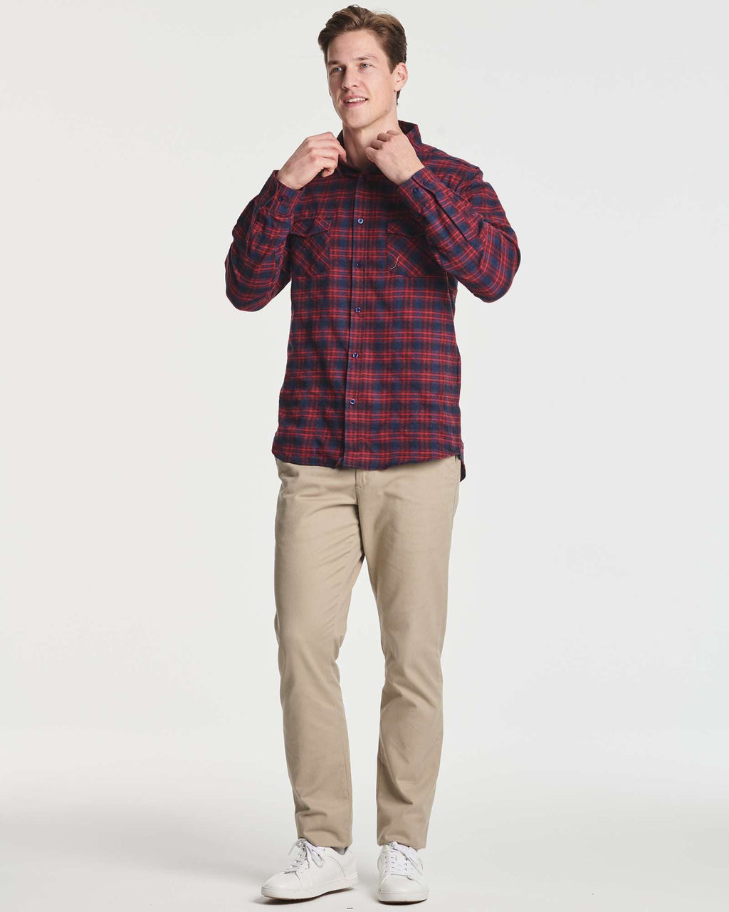 3 Pack: Men's Long-Sleeve Flannel Shirt