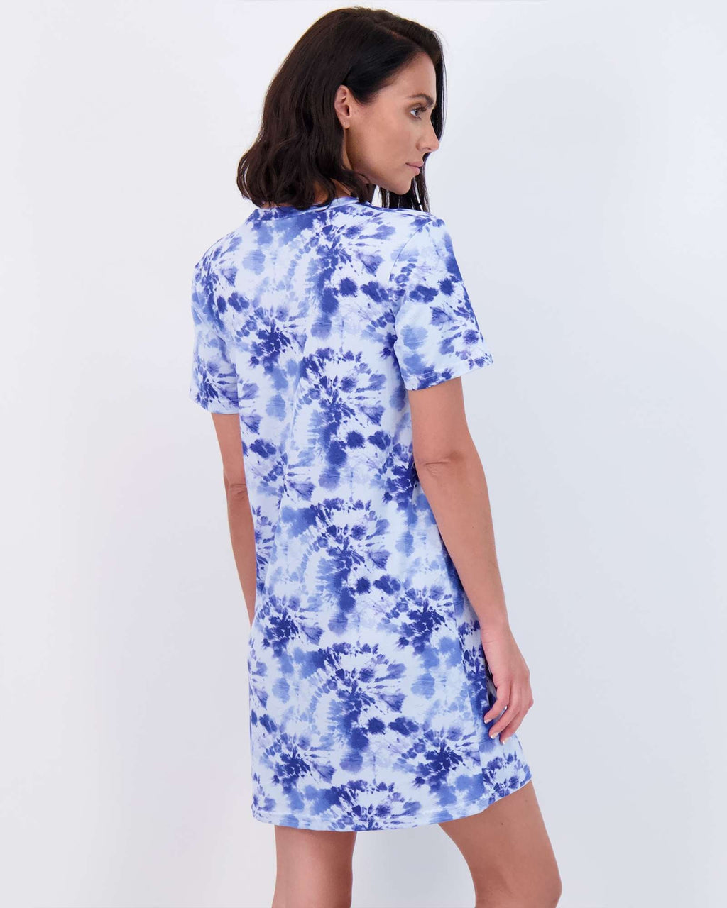 3 Pack: Womens Short-Sleeve Ultra-Soft Nightshirt Sleep Dress