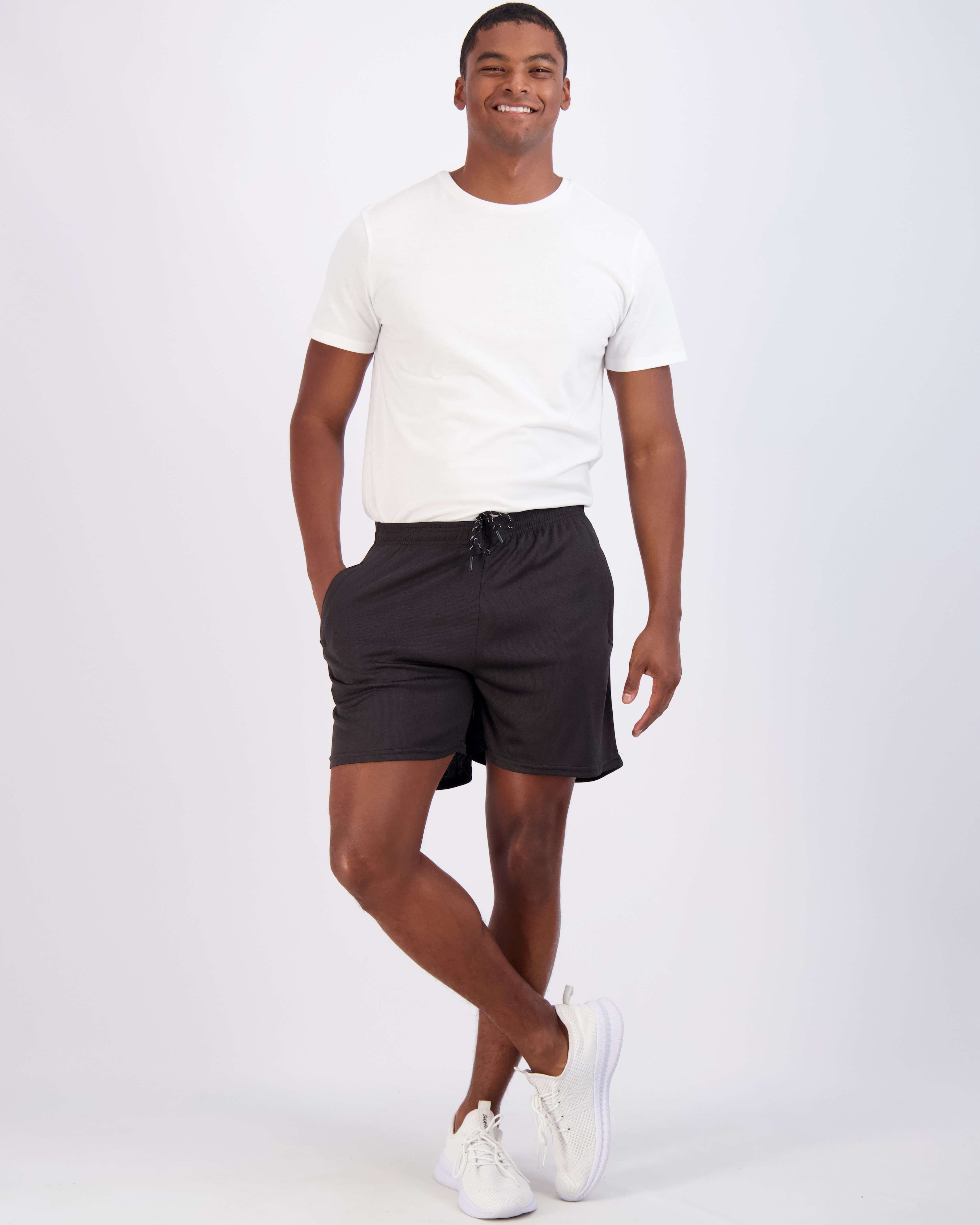 4 Pack: Men's 5" Mesh Running Shorts with Zipper Pockets