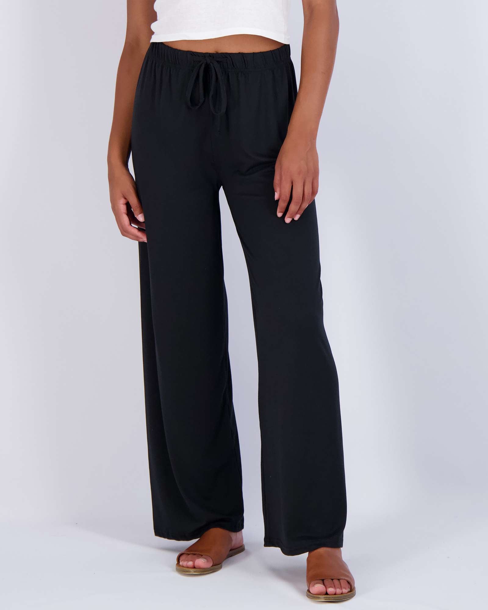 3 Pack: Womens Wide Leg Palazzo Lounge Pajama Pants