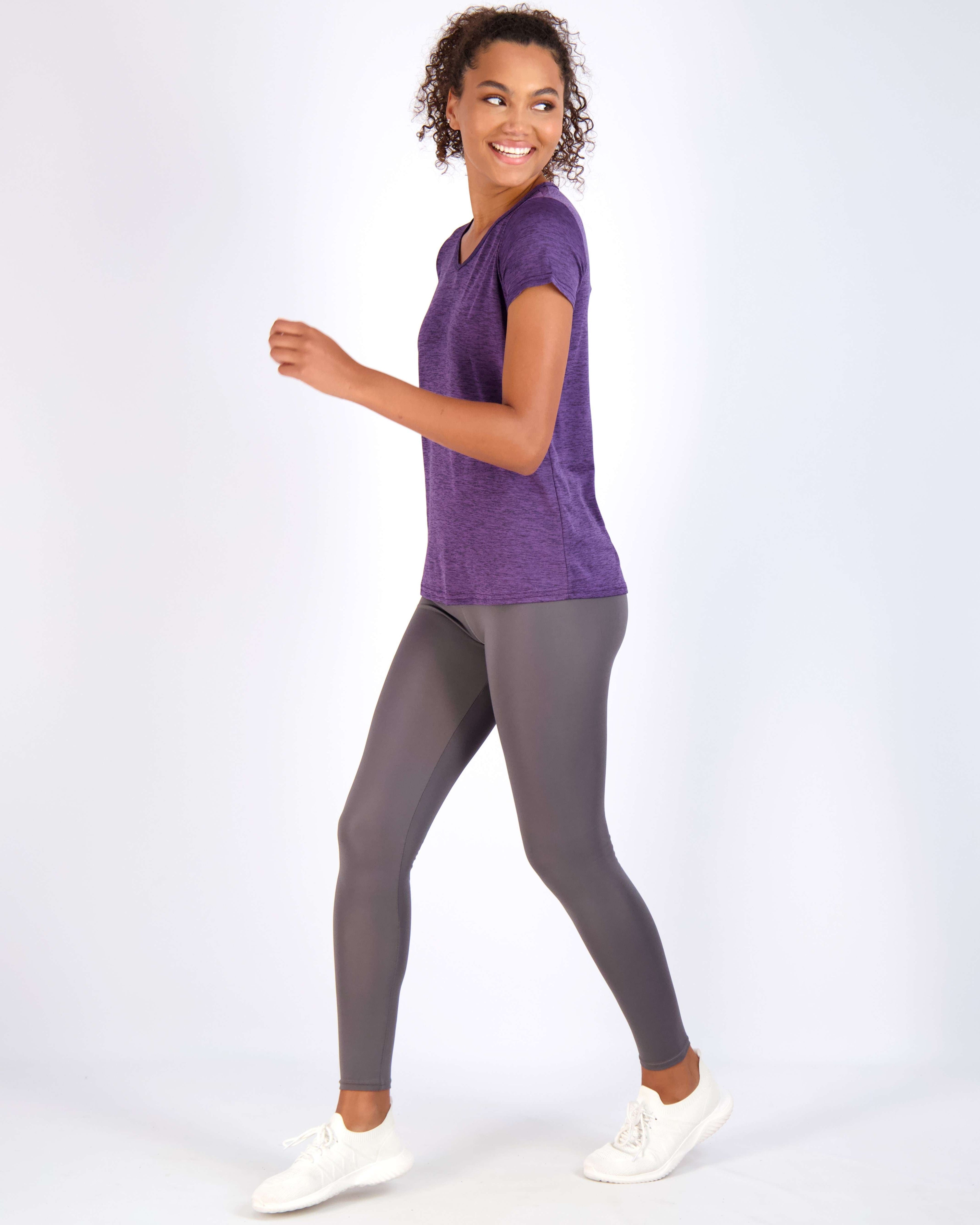 5 Pack: Womens Short Sleeve Dry-Fit V-Neck T-Shirt