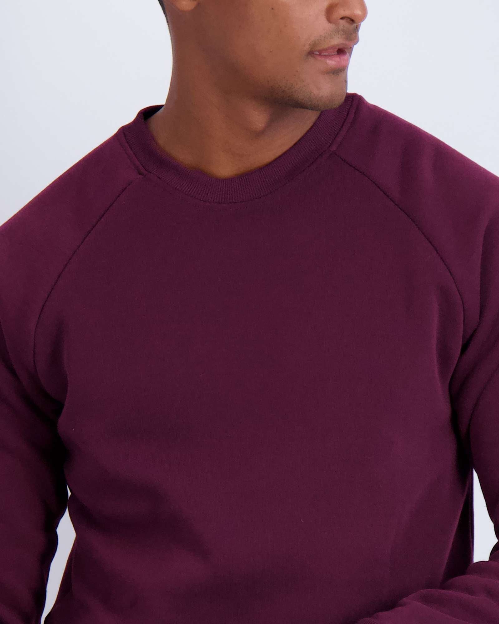 3 Pack: Mens Fleece Crewneck Pullover Sweatshirt