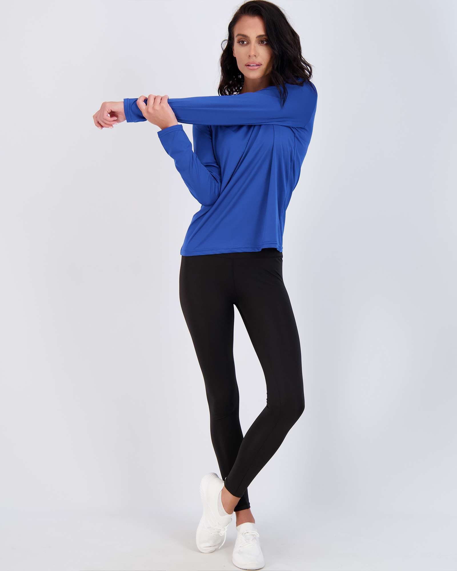 4 Pack: Womens Dry-Fit Active Long-Sleeve T-Shirt