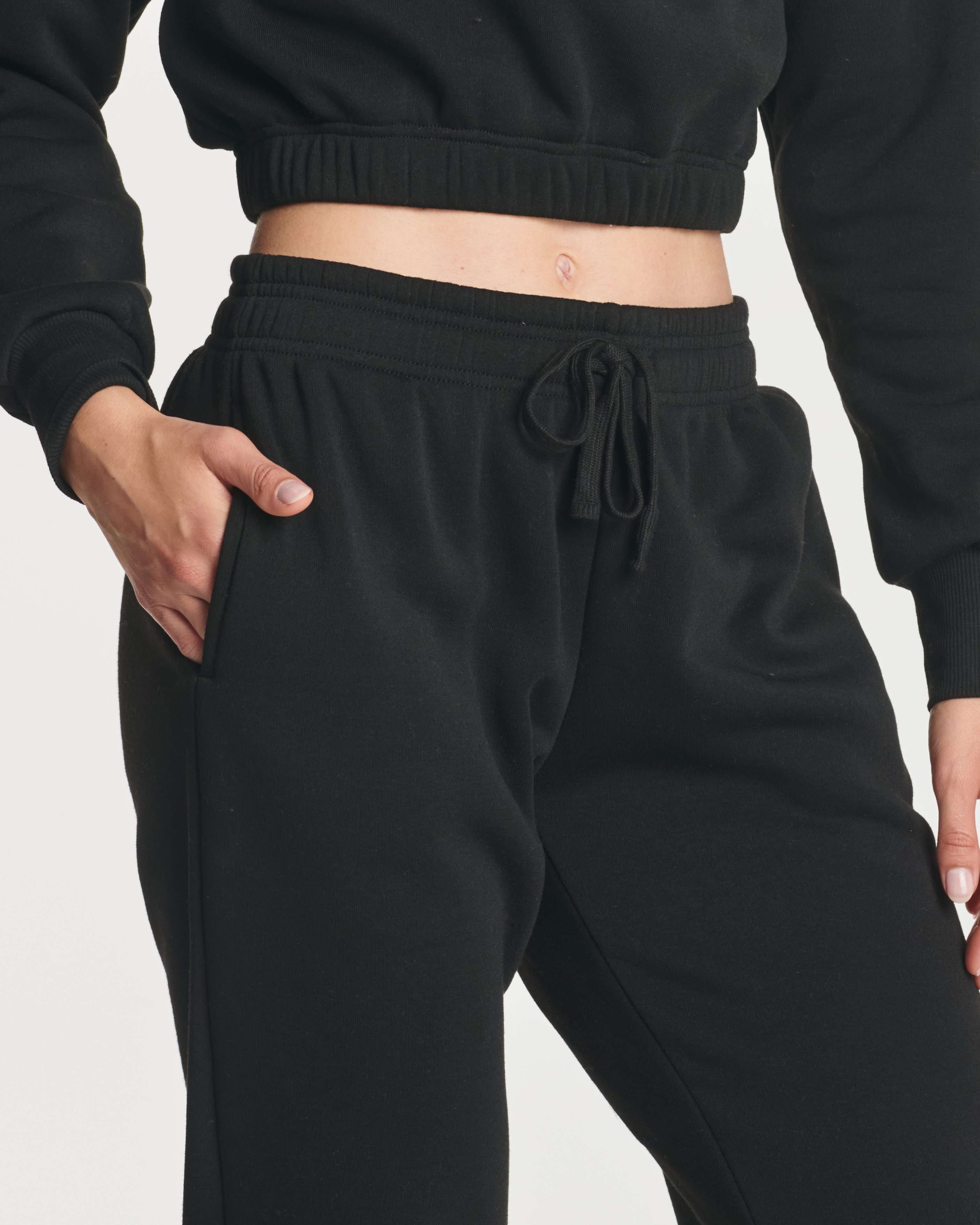 3 Pack: Women's Fleece Jogger Sweatpants with Elastic Cuff (Available in Plus Size)