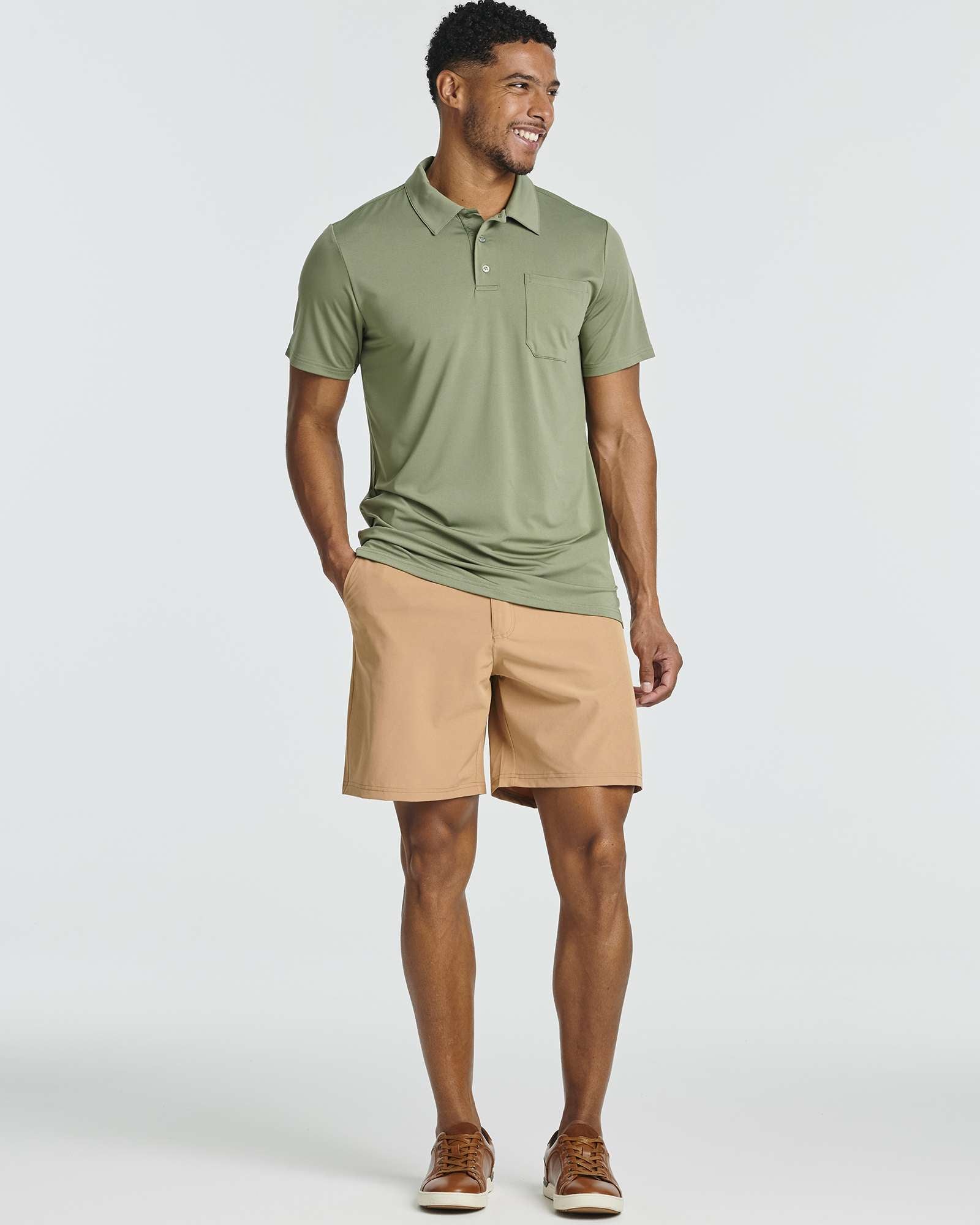 3 Pack: Men's Short Sleeve Pocket Polo Shirt (Available in Big & Tall)