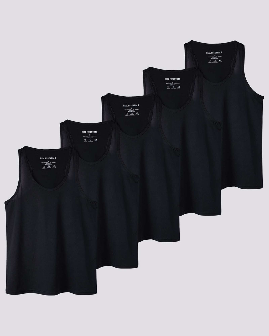 5 Pack: Womens Dry-Fit Racerback Tank Top