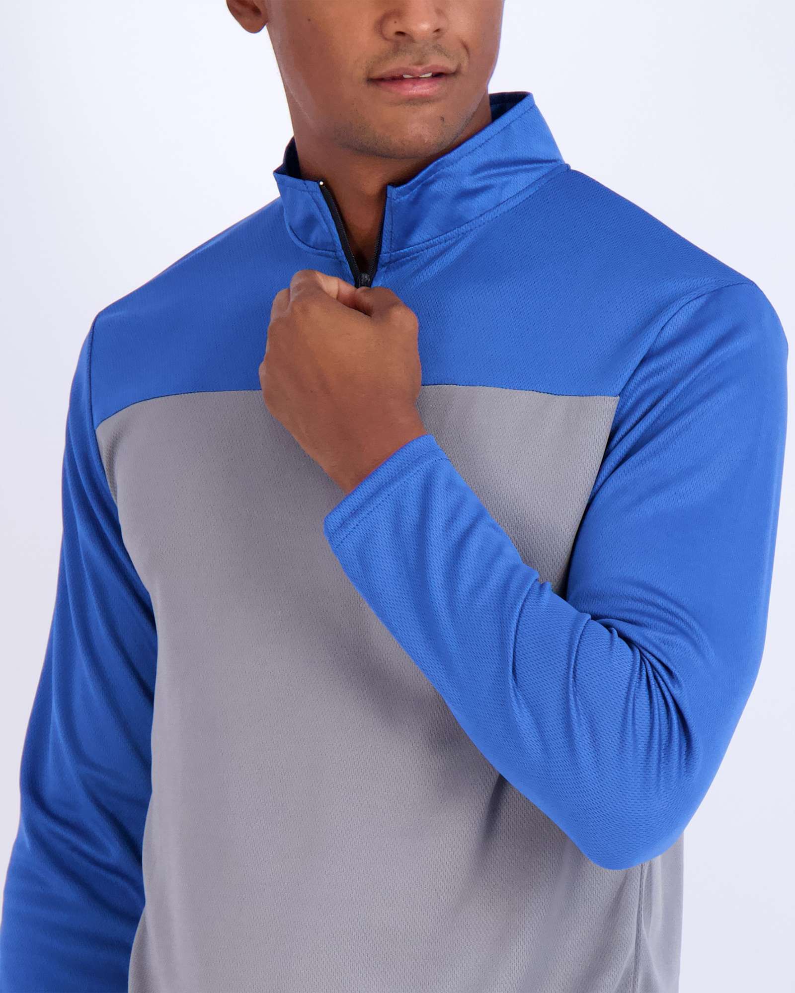 3 Pack: Mens Mesh Active Quarter Zip Pullover