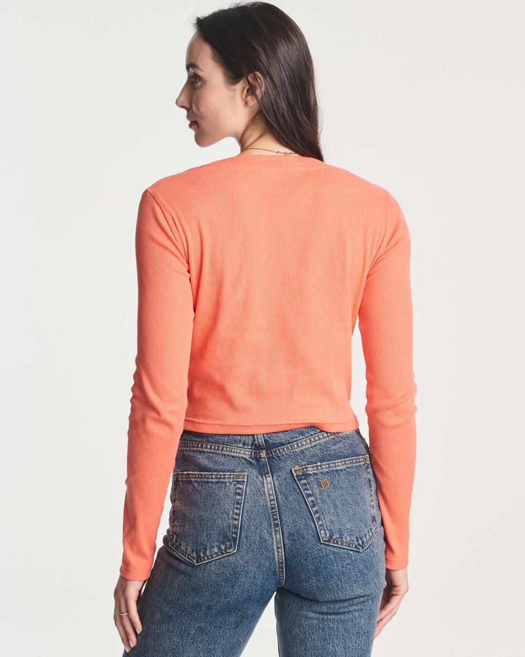 4 Pack: Women's Long Sleeve Ribbed Knit Crop Top (Available in Plus Size)