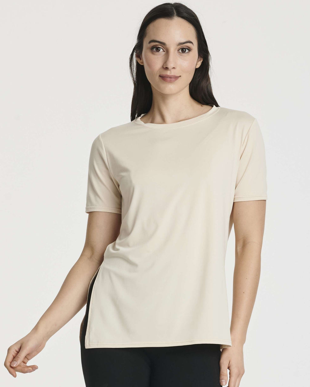 5 Pack: Women's Short Sleeve Crew Relaxed Yoga Top (Available in Plus Size)