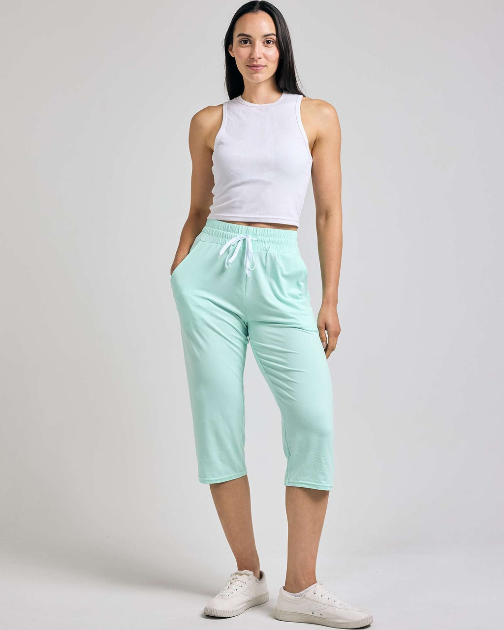 3 Pack: Women's Capri Open Bottom Sweatpants