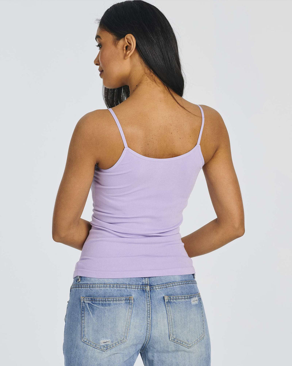 5 Pack: Women's Ribbed Spaghetti Strap Camisole