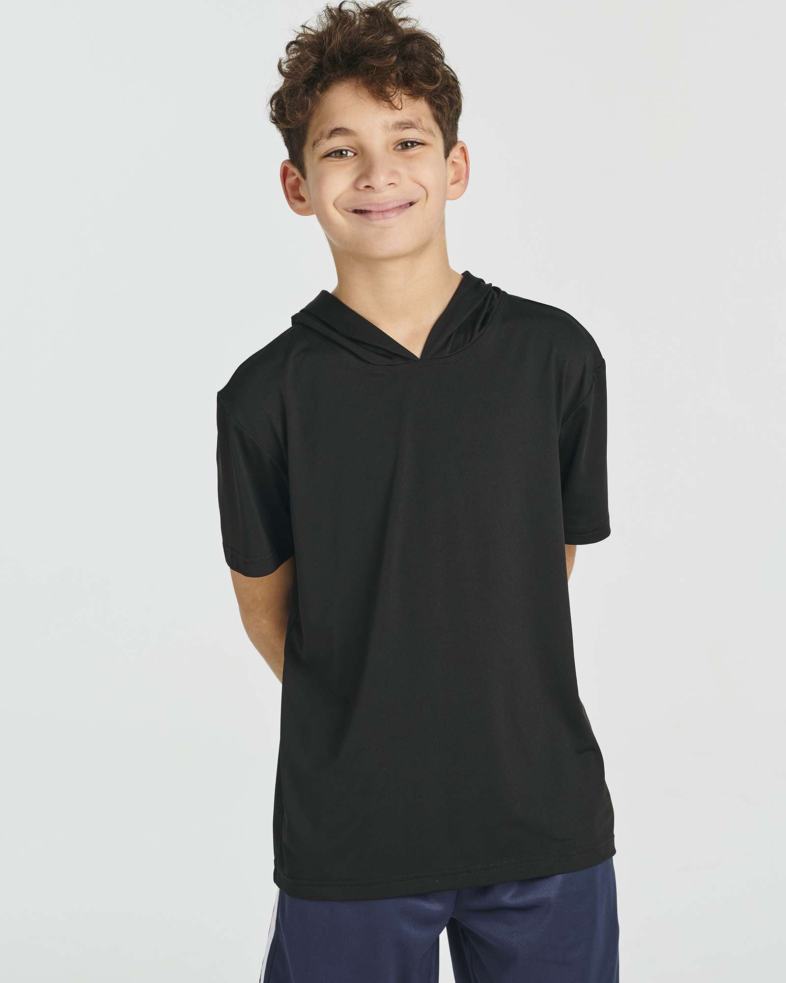 3 Pack: Boys' Dry-Fit Short Sleeve Workout Hoodie