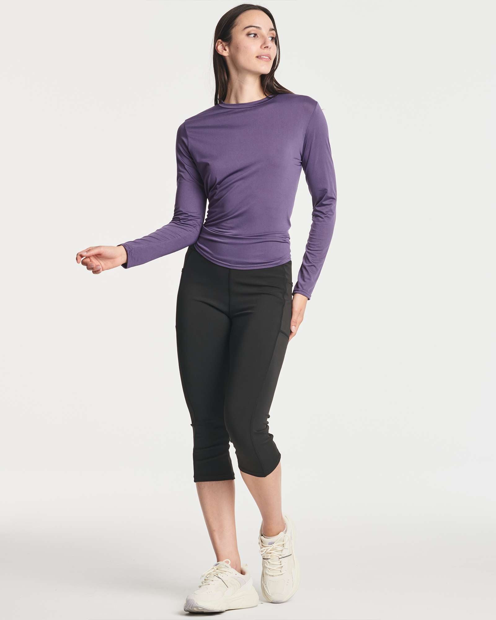 4 Pack: Women's Long-Sleeve Tie Back T-Shirt (Available in Plus Size)