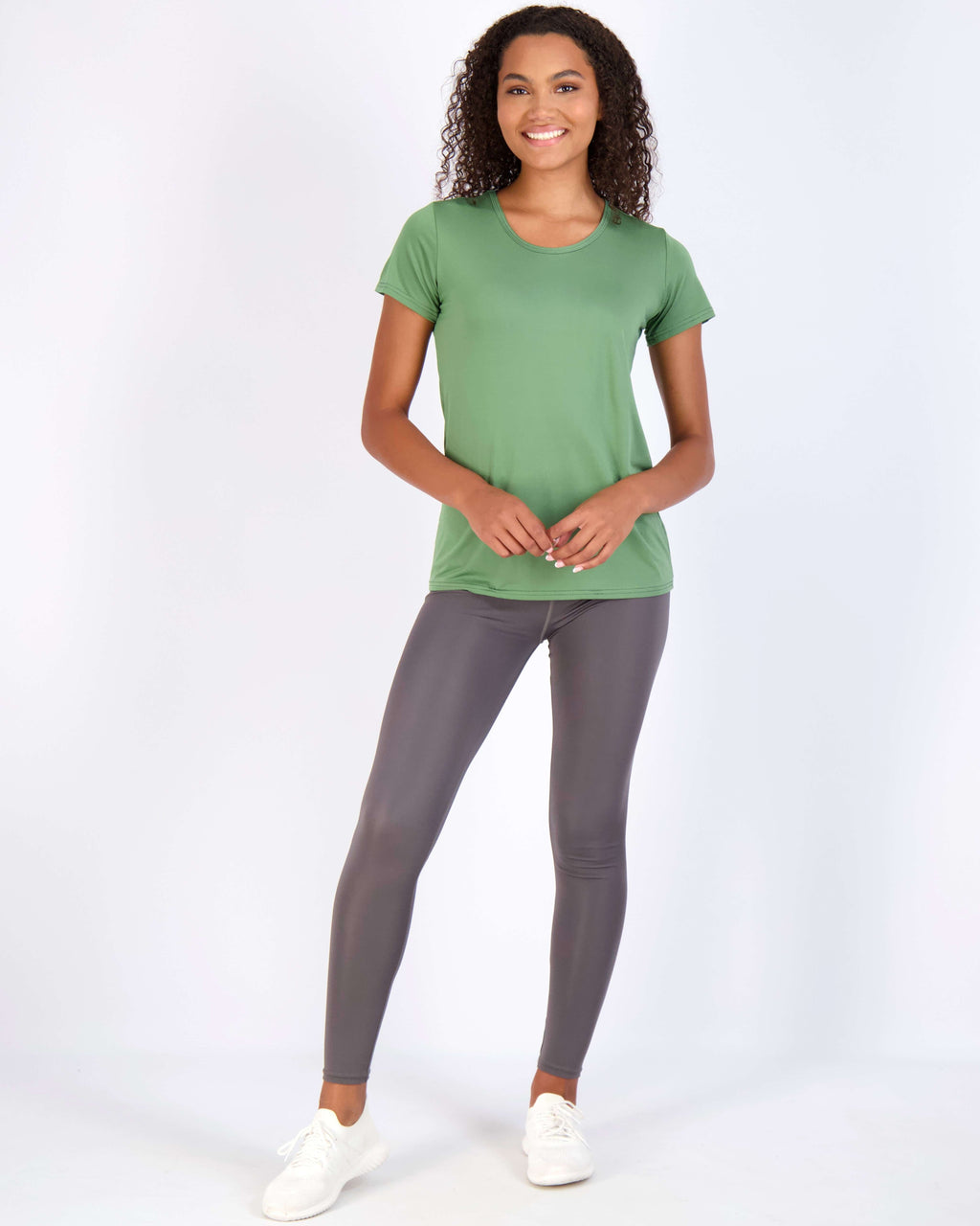 5 Pack: Womens Dry Fit Short-Sleeve Crew Neck Active T-Shirt