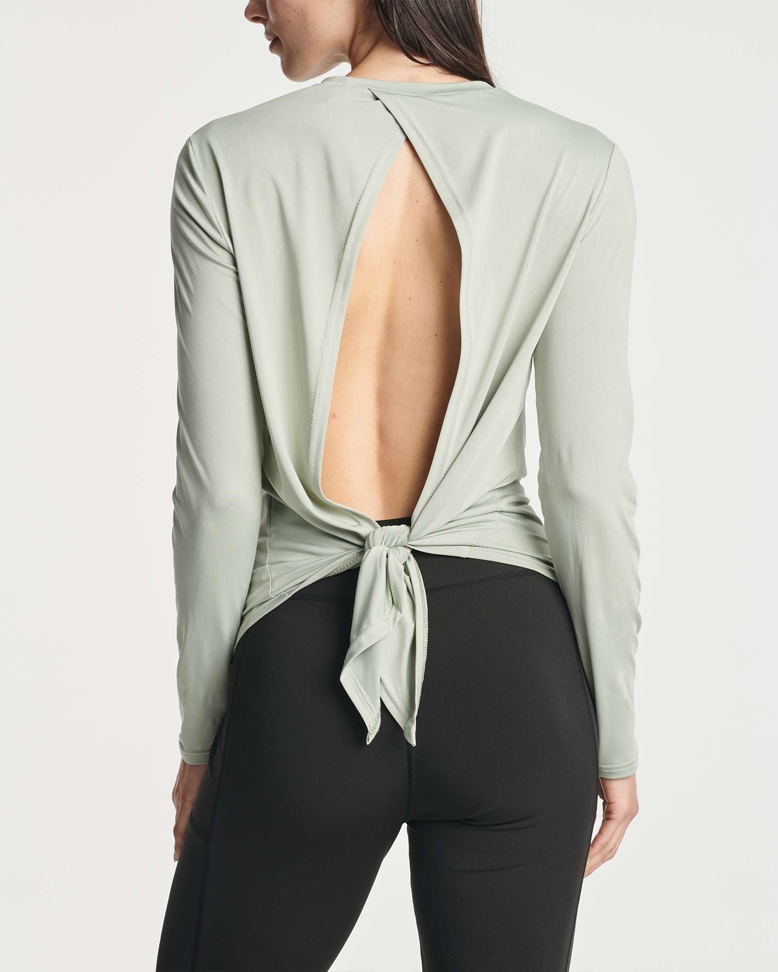 4 Pack: Women's Long-Sleeve Tie Back T-Shirt (Available in Plus Size)