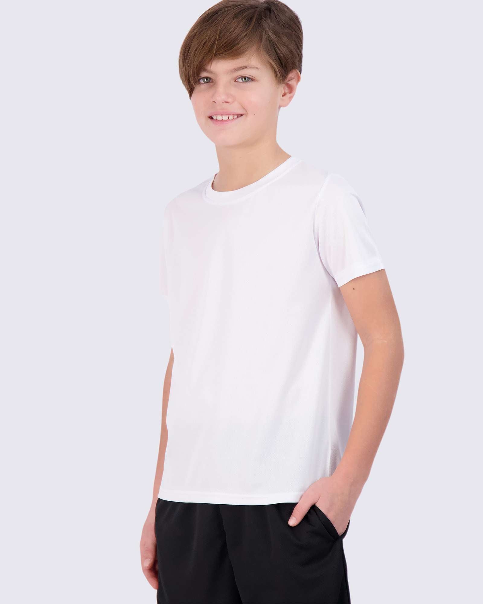 5 Pack: Boys Mesh Active Short-Sleeve T-Shirt