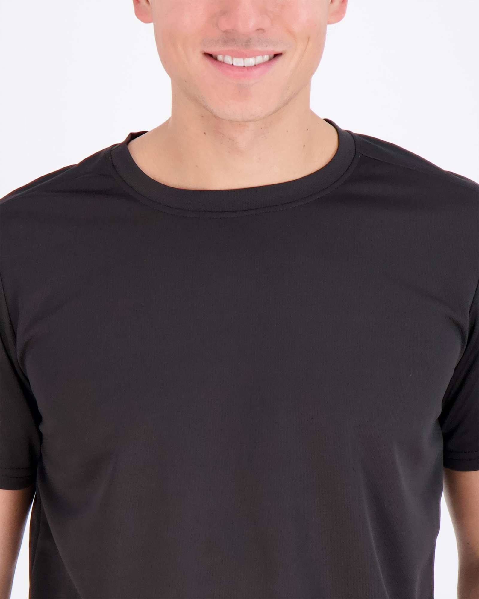 5 Pack: Men’s Mesh Short Sleeve Crew Active T-Shirt