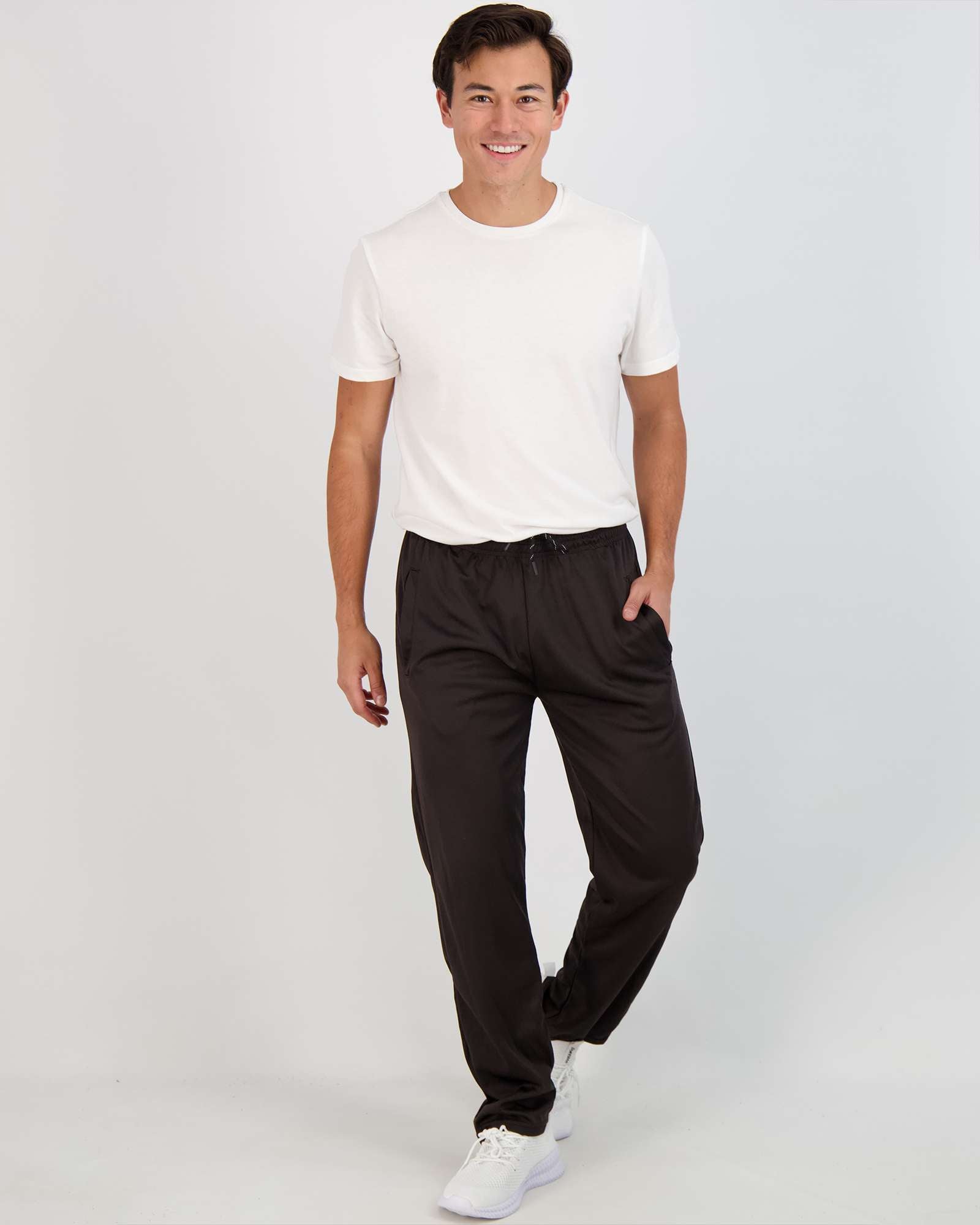 3 Pack: Mens Mesh Active Open Bottom Sweatpants