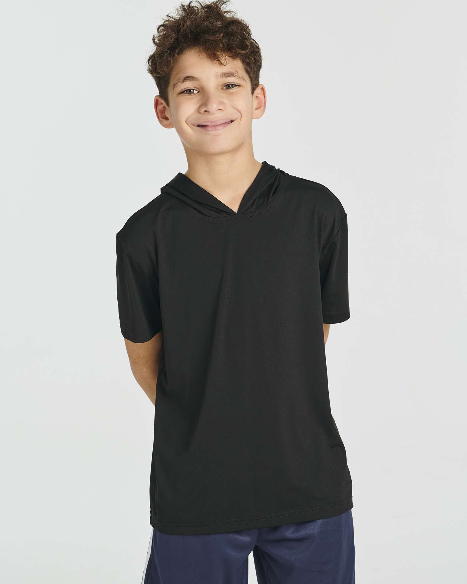 3 Pack: Boys' Dry-Fit Short Sleeve Workout Hoodie