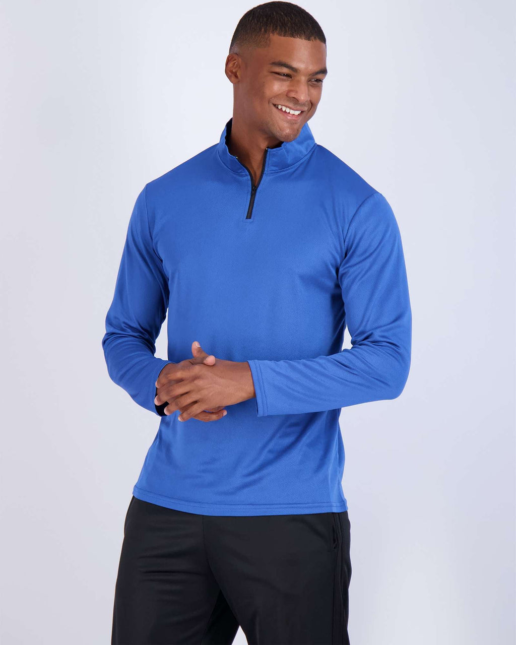 3 Pack: Mens Mesh Active Quarter Zip Pullover