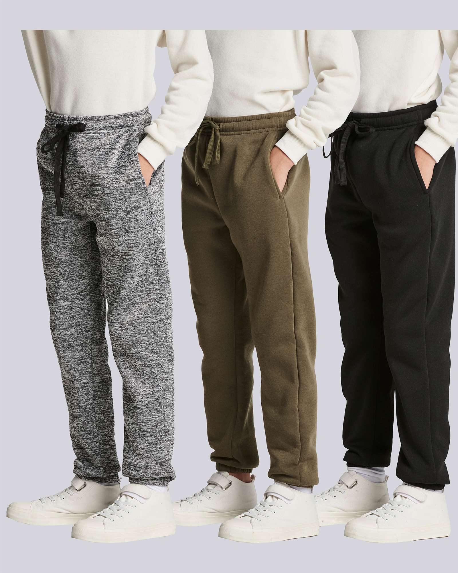3 Pack: Boys' Tech Fleece Jogger Sweatpants