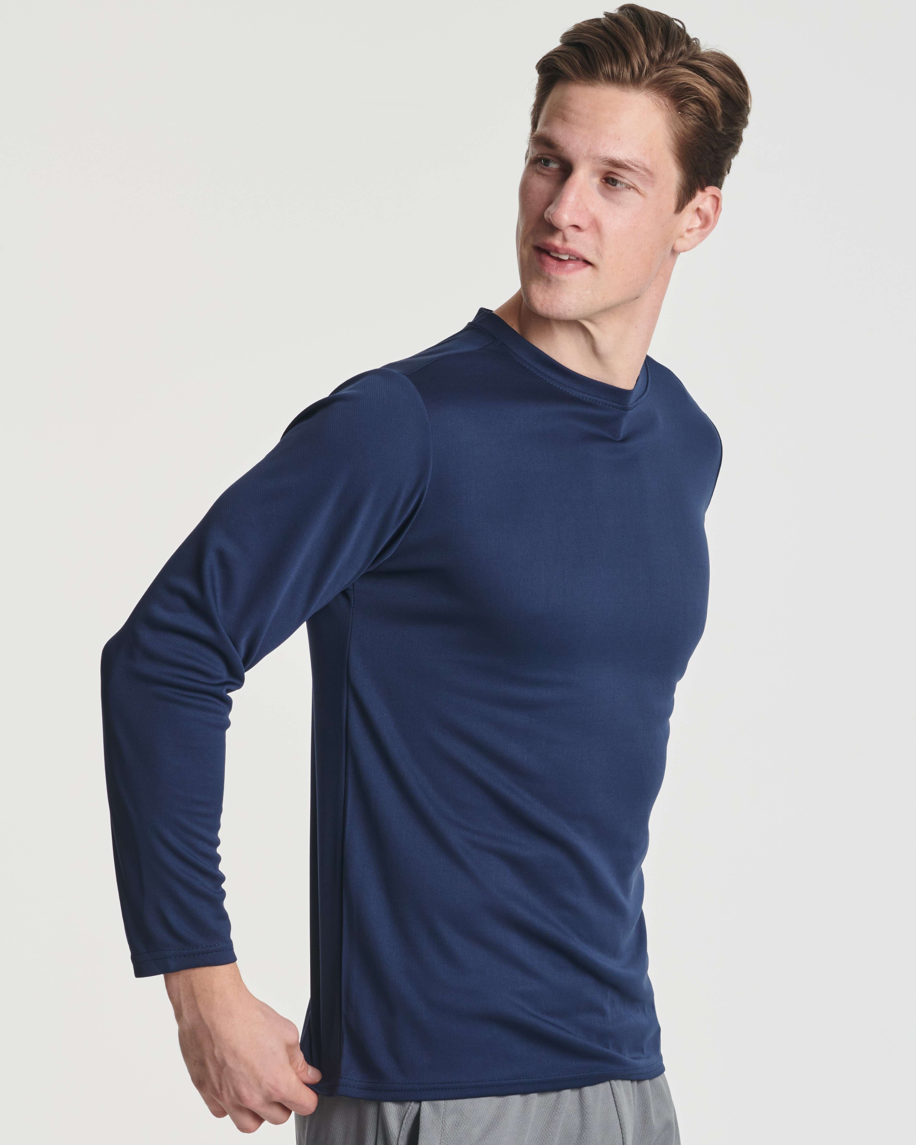 5 Pack: Men's Mesh Quick Dry Athletic Long Sleeve T-Shirt  UPF SPF UV Sun (Available in Big & Tall)
