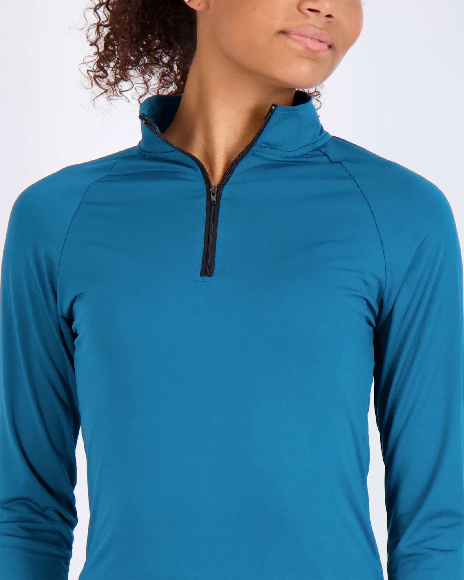 3 Pack: Womens Dry-Fit Active Long Sleeve Quarter Zip