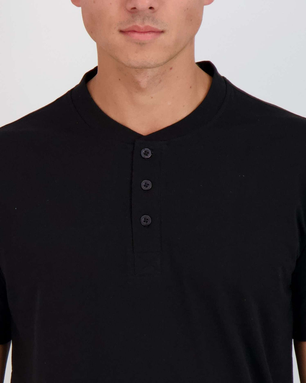 3 Pack: Mens Cotton Short Sleeve Henley T-Shirt