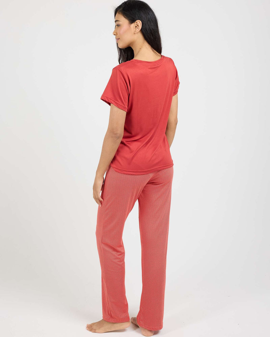 2 Pack: Women’s Pajama Set Super-Soft Short Sleeve V-Neck Top With Pants (Available in Plus Size)