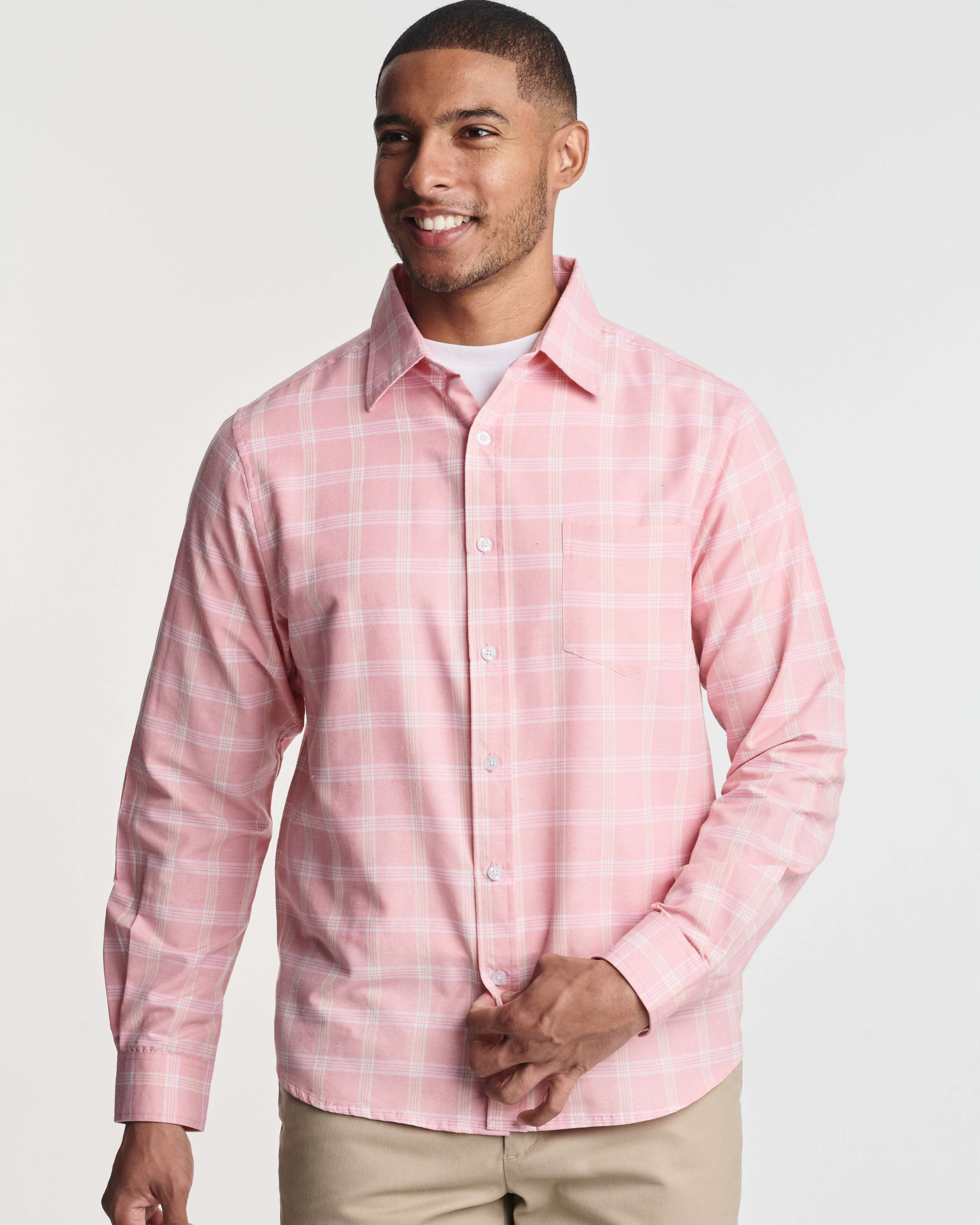 3 Pack: Men's Regular-Fit Long Sleeve Poplin Shirt (Available in Big & Tall)