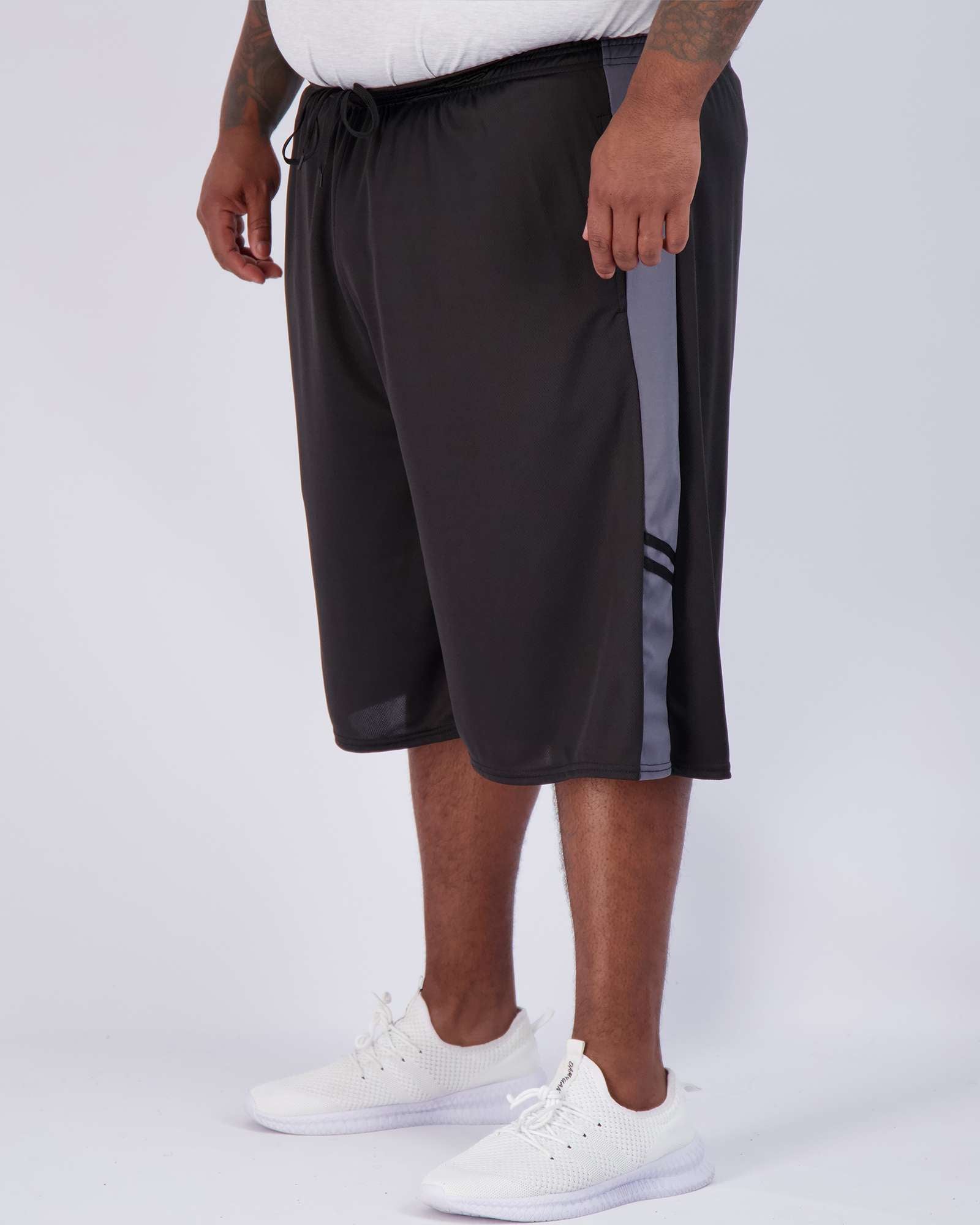 5 Pack: Mens Mesh Active Basketball Shorts (3X-5X)