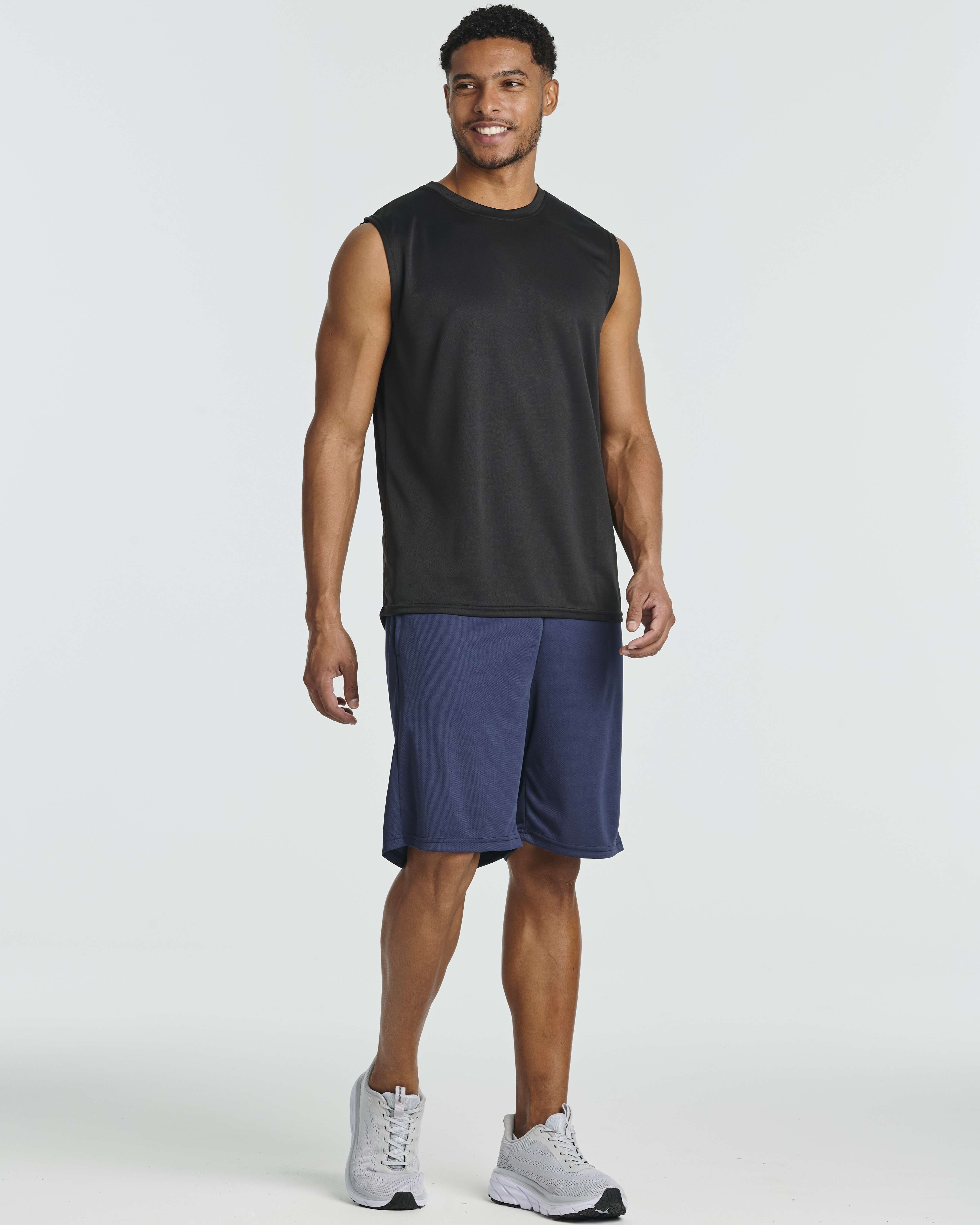 5 Pack: Men's Mesh Athletic Gym Shorts