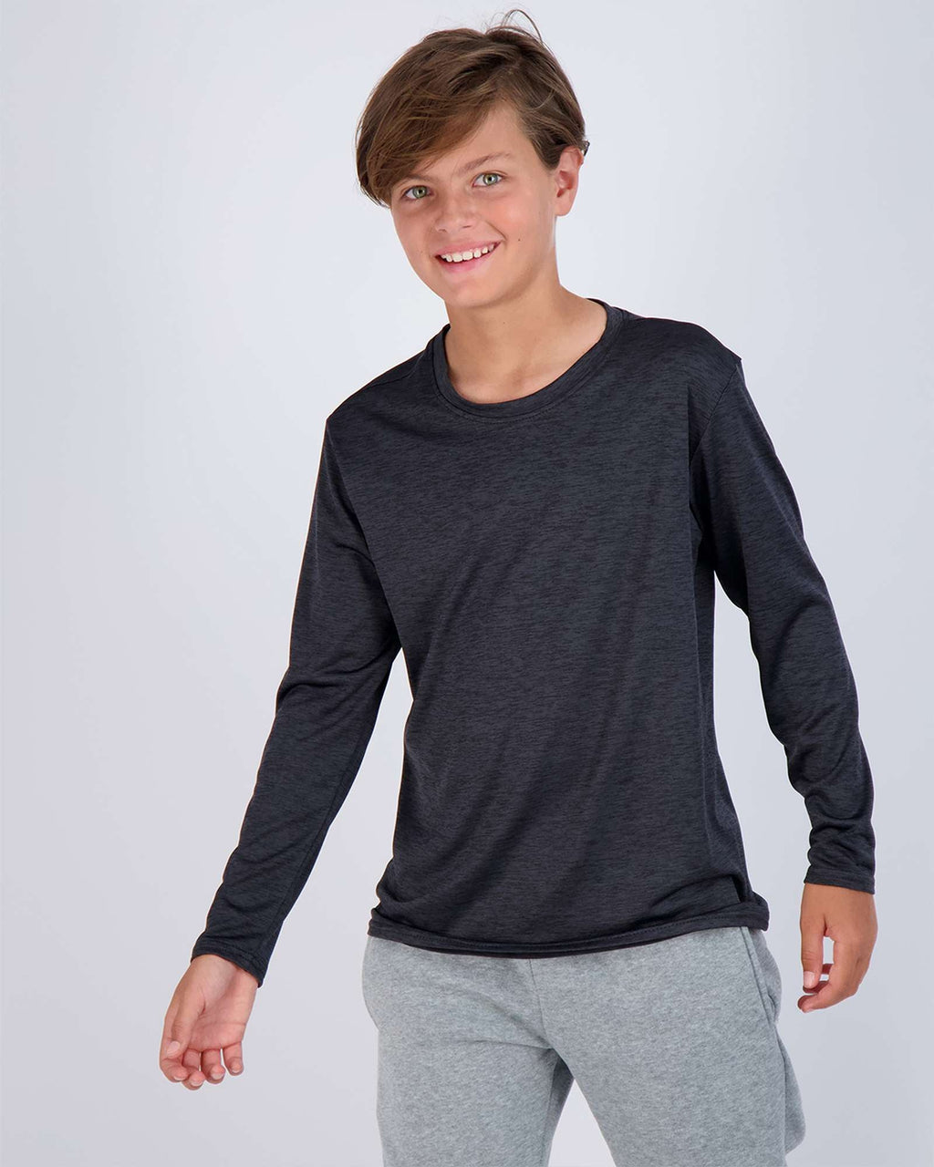 4 Pack: Boys Dry-Fit Active Long-Sleeve T-Shirt