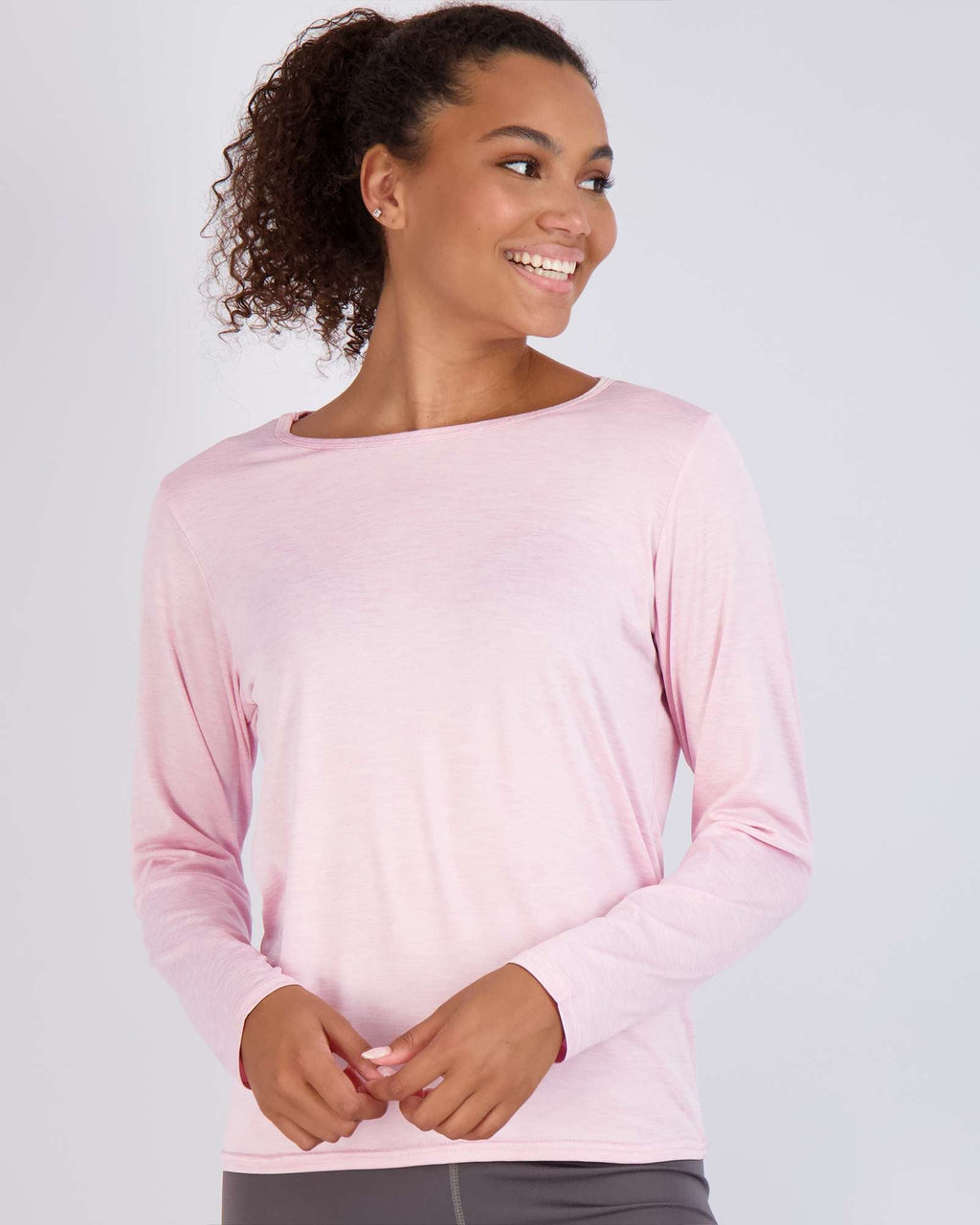 4 Pack: Womens Dry-Fit Active Long-Sleeve T-Shirt