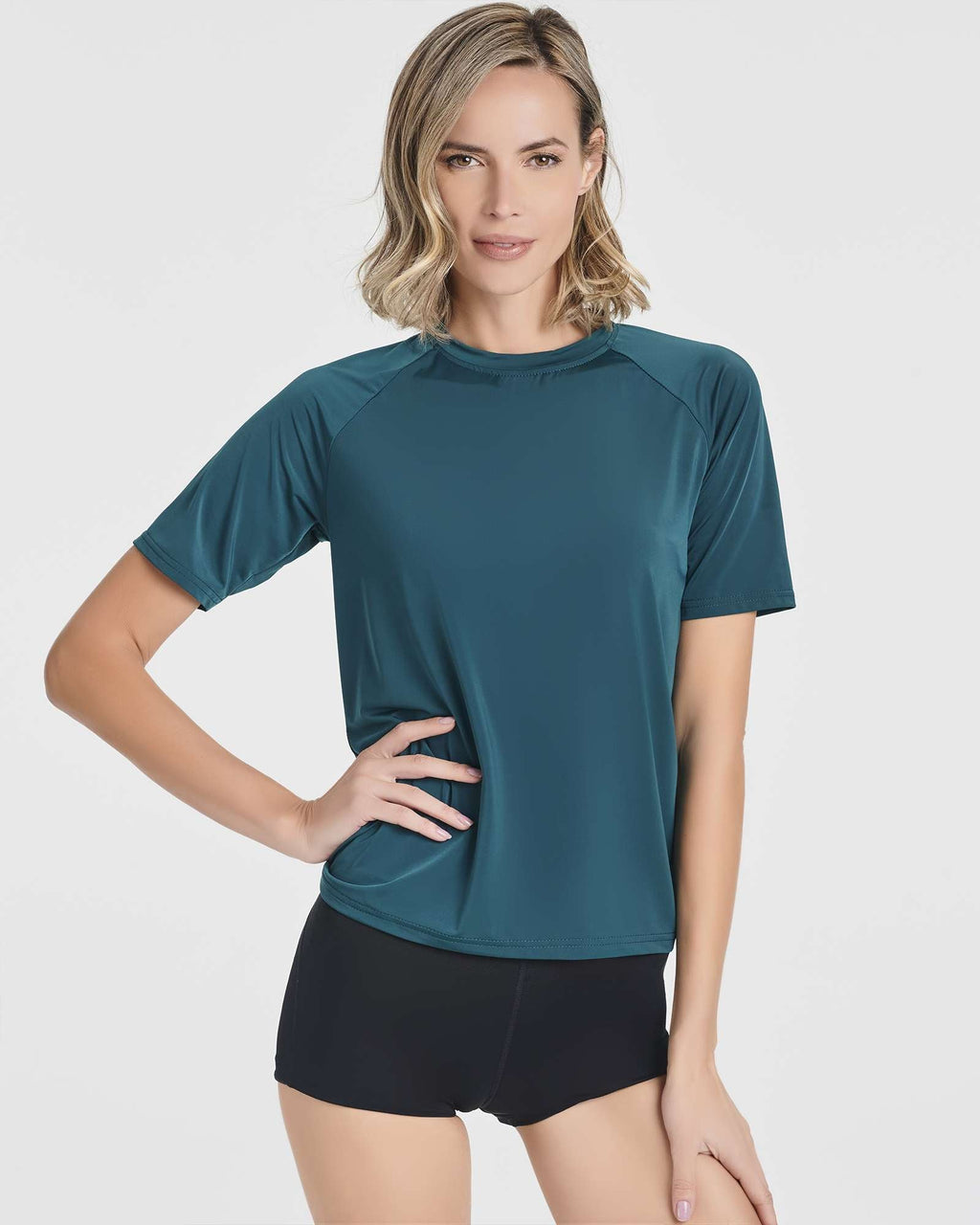 4 Pack: Women's UPF Short Sleeved Rashguard Top