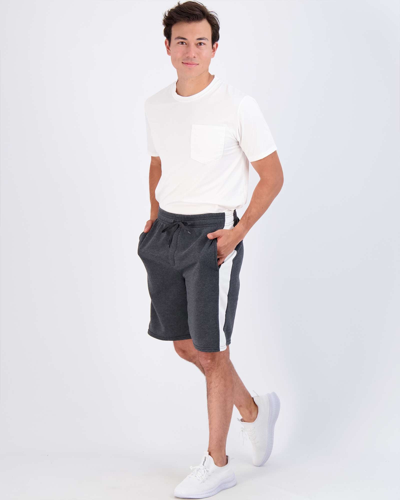 3 Pack: Mens 9" Fleece Casual Lounge Shorts
