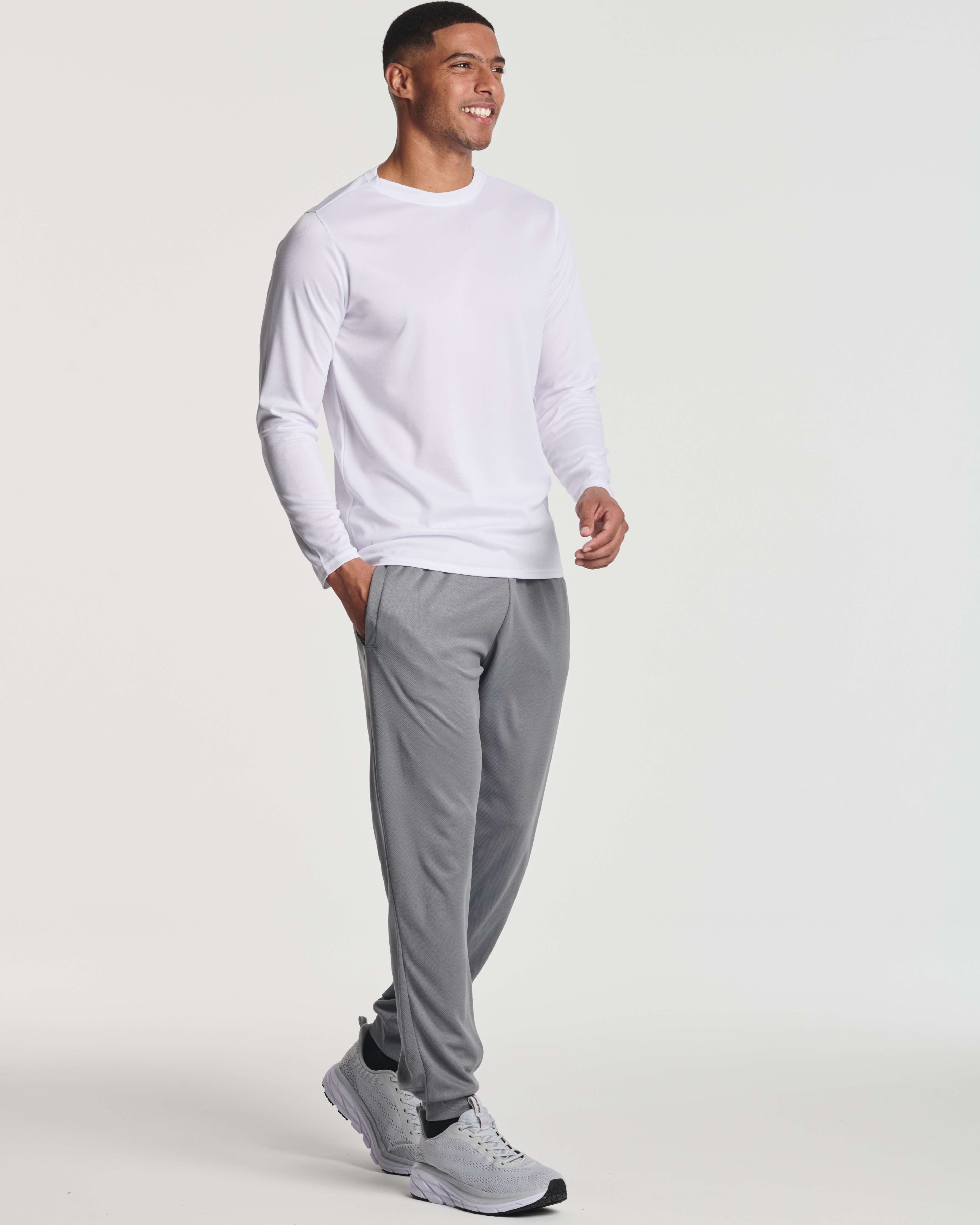 3 Pack: Mens Mesh Active Jogger Sweatpants