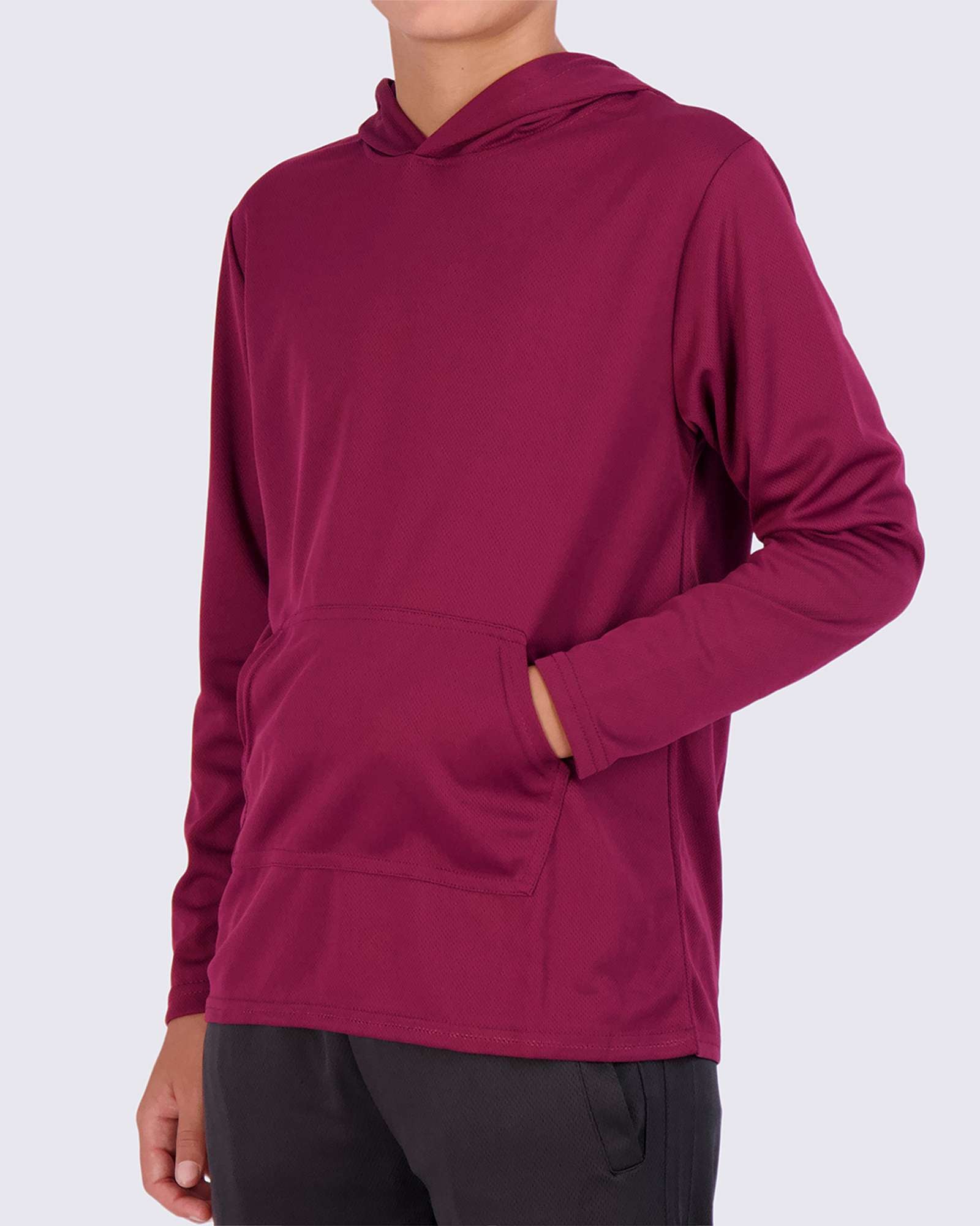 3 Pack: Boys Mesh Long Sleeve Pullover Hoodie Active Sweatshirt