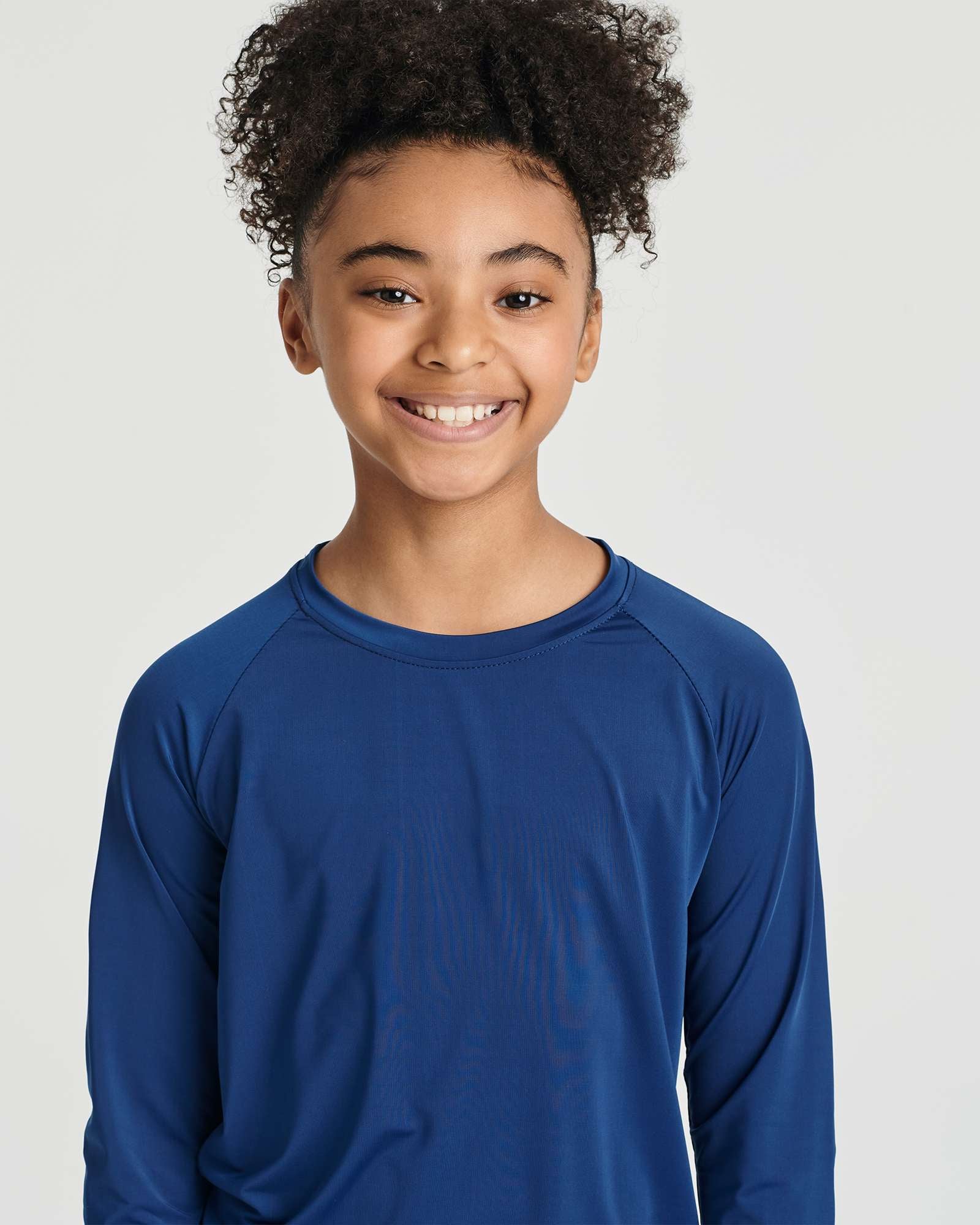 4 Pack: Girls' Long Sleeve Rash Guard Shirt