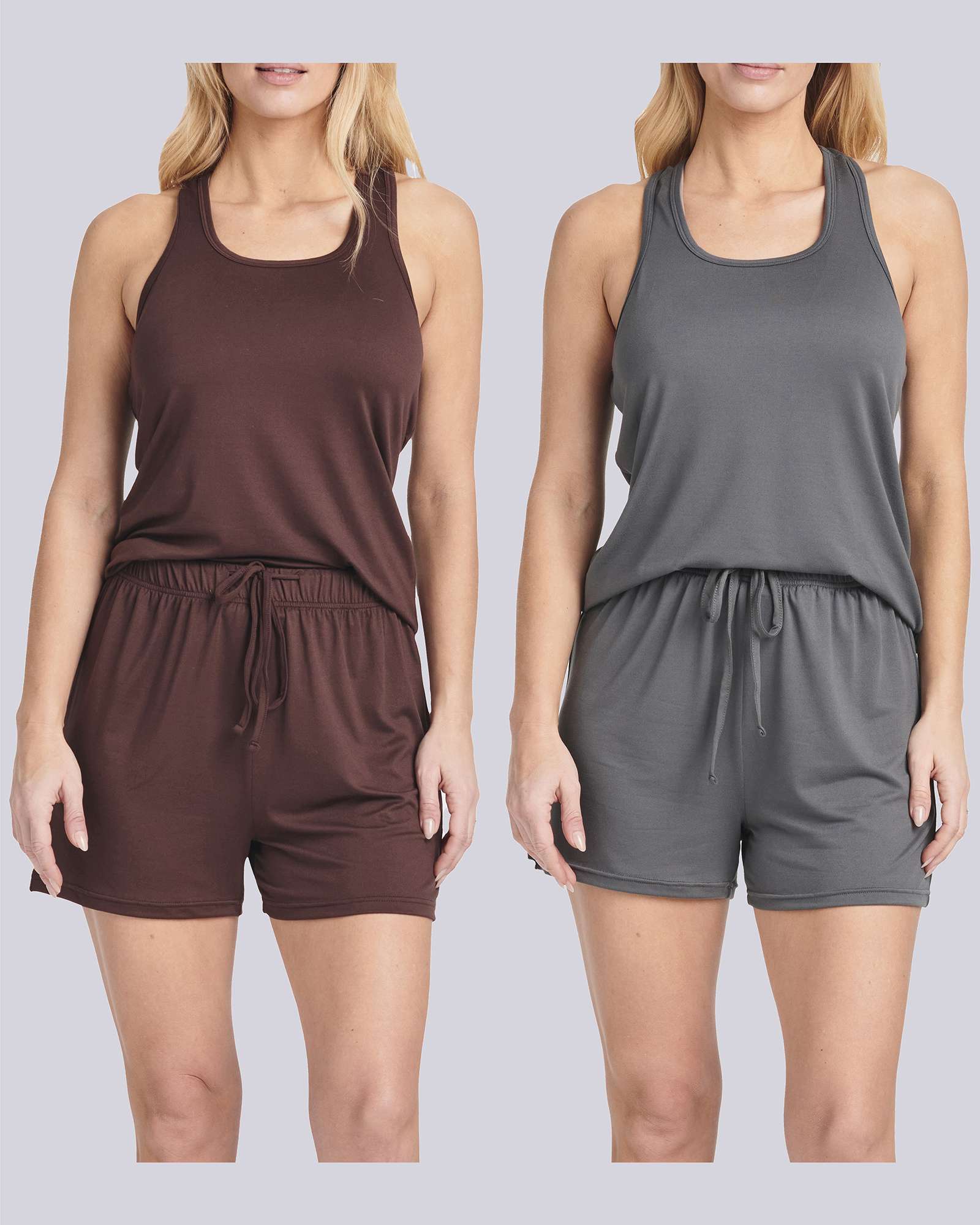 4 Pack: Women's Super-Soft Tank Top and Short Pajama Set (Available in Plus Size)
